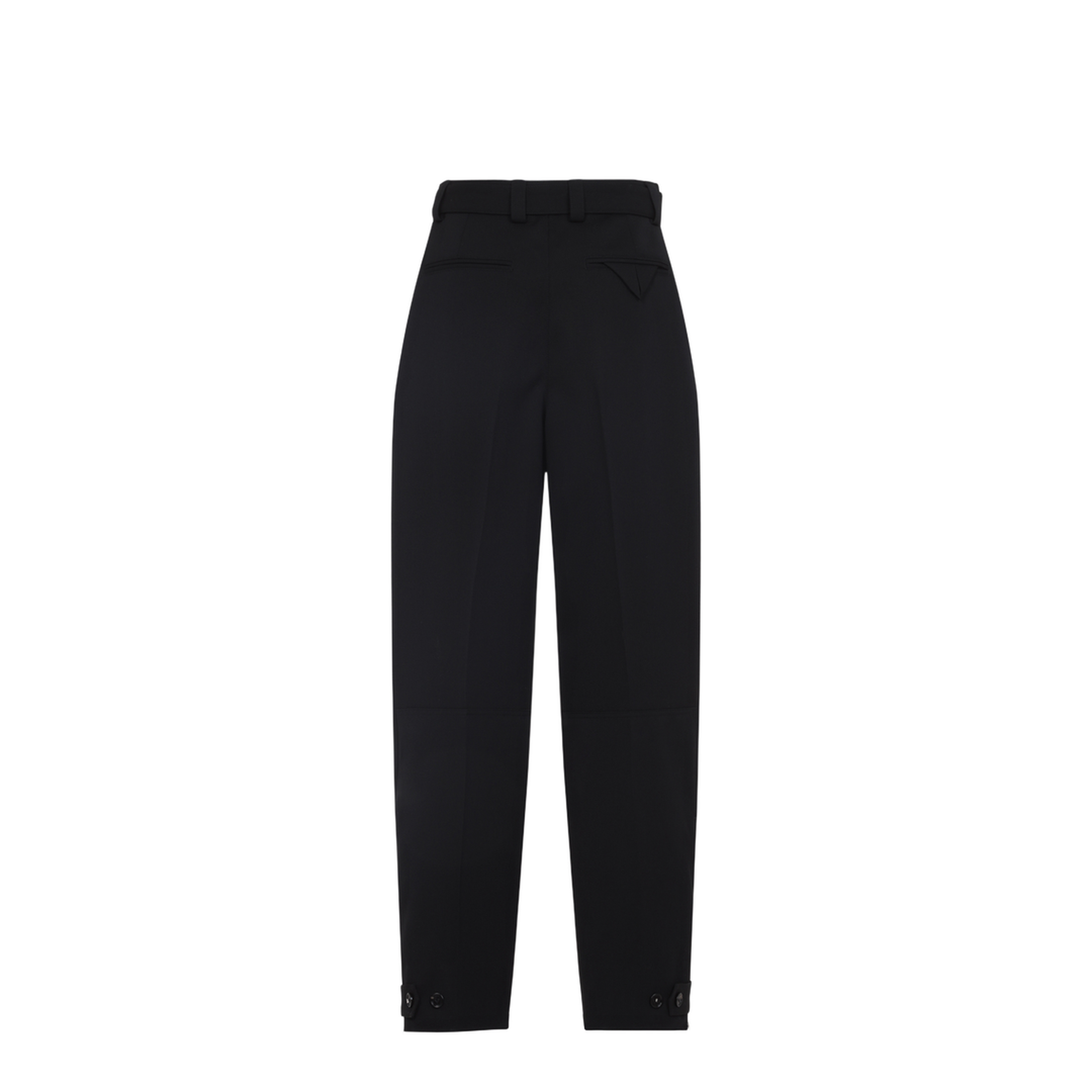 Wool Belted Trousers - Image 4