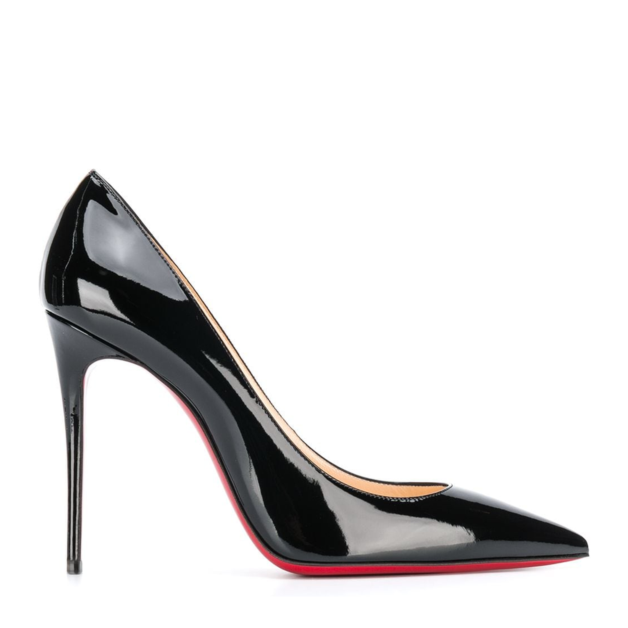 Black Patent-Leather Stiletto Pumps - Image 1