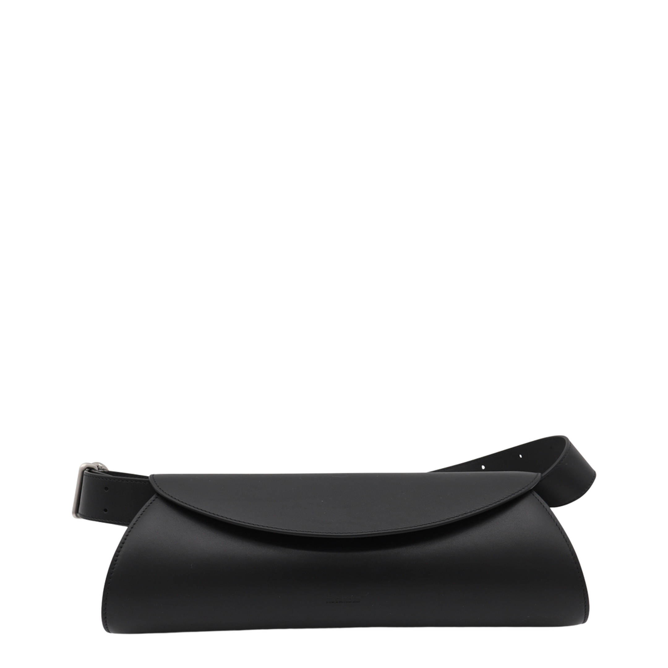 Cannolo Grande Calf Leather Shoulder Bag - Black - Image 1