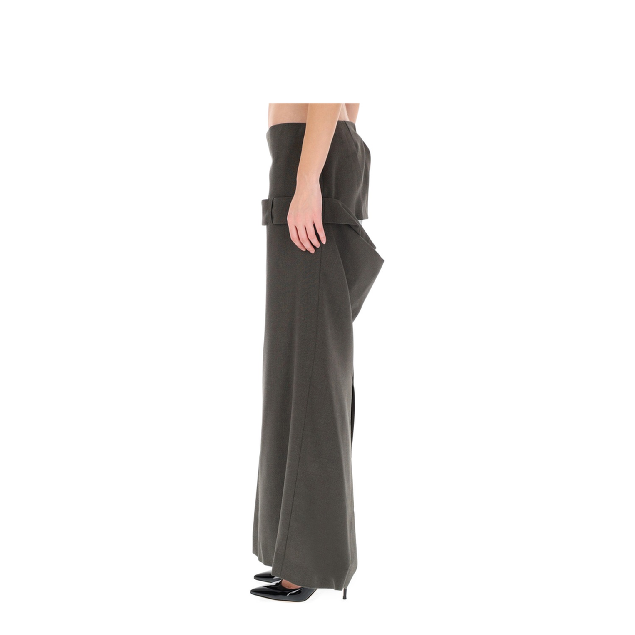 Deconstructed Skirt with Martingale Detail - Image 3