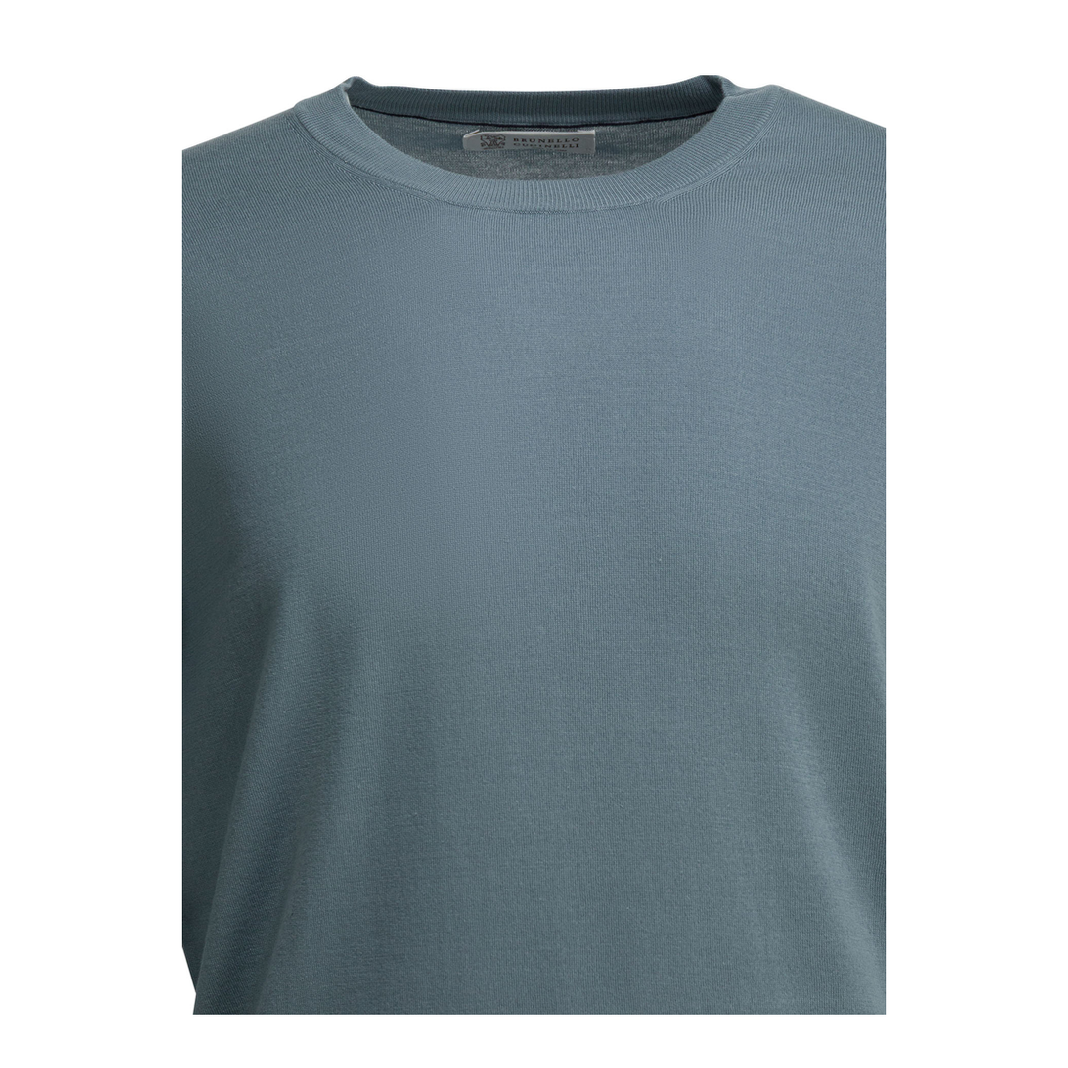 Men's Cotton Sweater Blue - Image 4