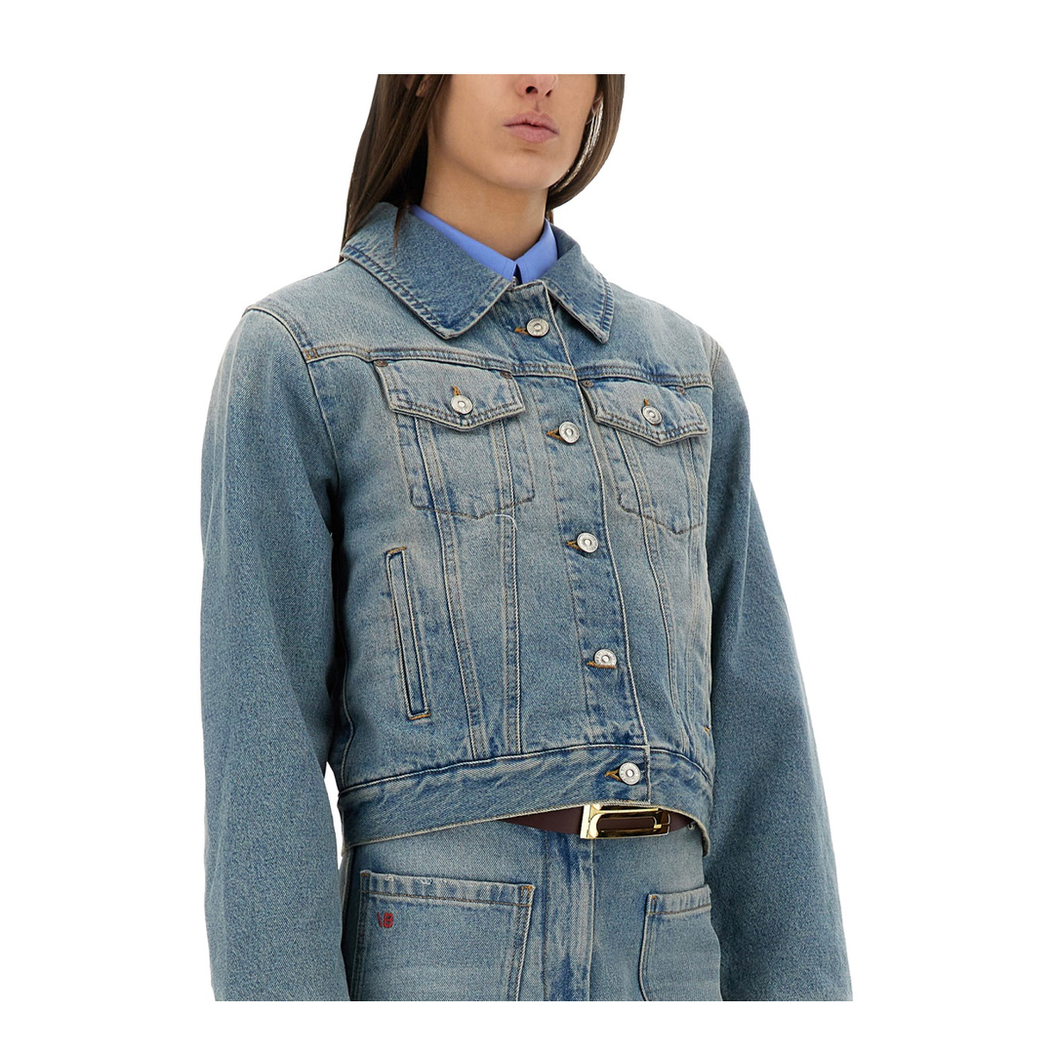 Padded Denim Jacket - Image 4