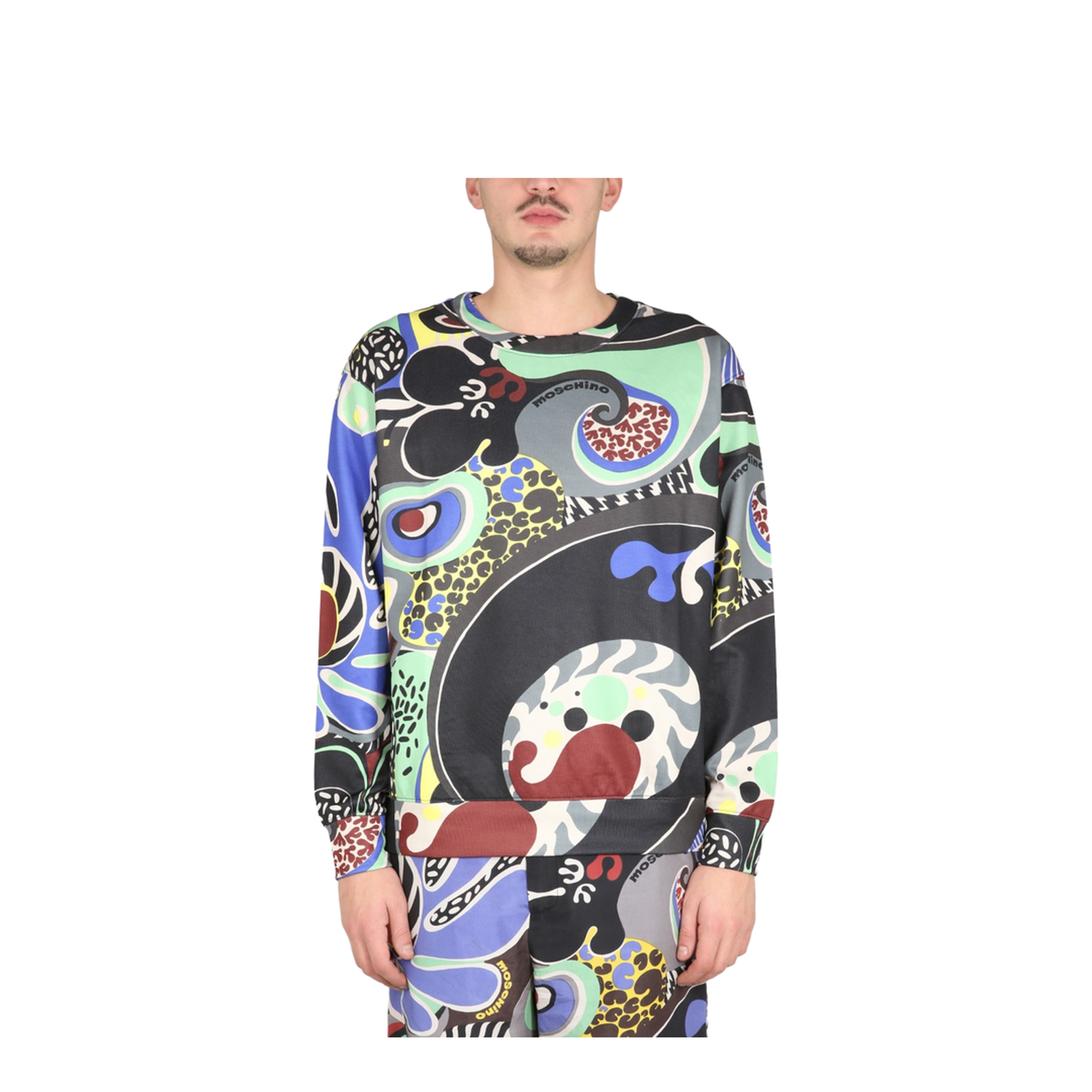 Psychedelic Print Sweatshirt - Image 1