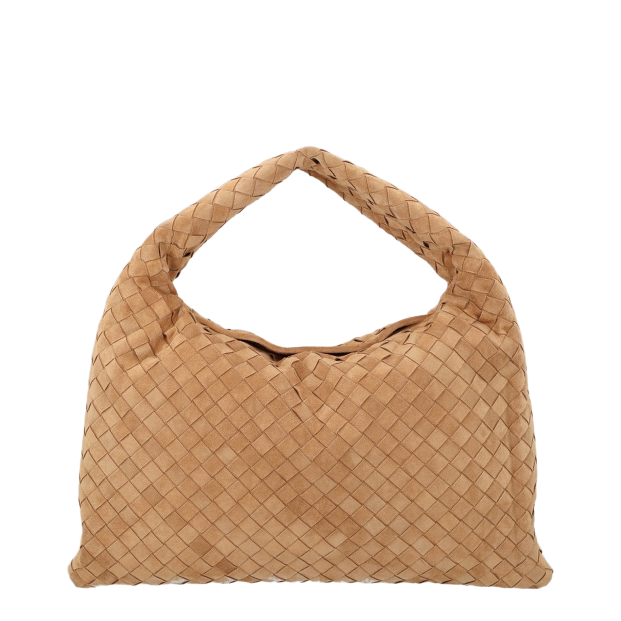 Hop Small Suede Shoulder Bag - Amber - Image 1