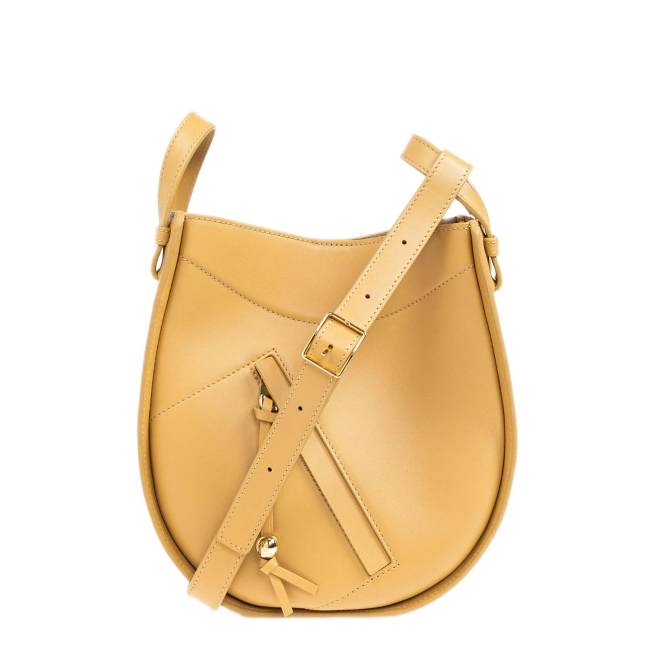 Hammock Slice Calfskin Crossbody - Black - Image 7