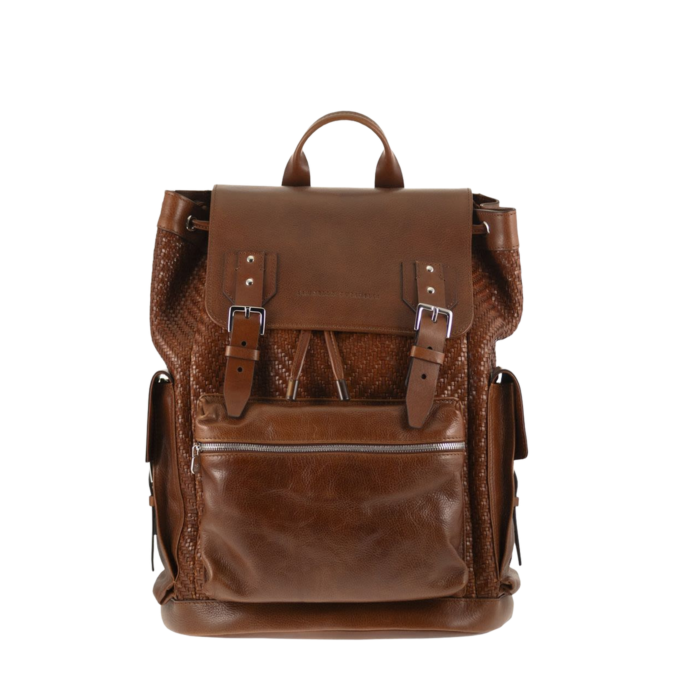 City Backpack Woven Leather - Image 1