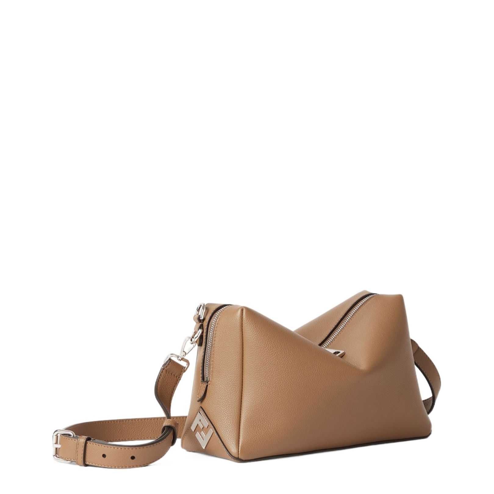 Handbag with Double Zipper and Adjustable Strap - Image 2