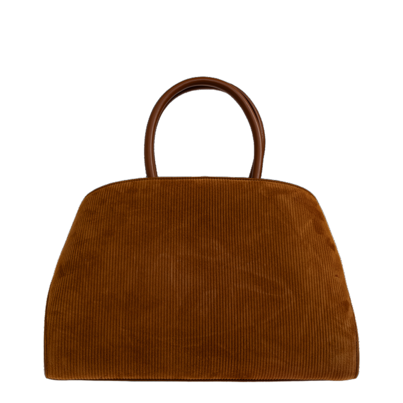 Hug Medium Calfskin Suede Handbag - Naturale - Image 3