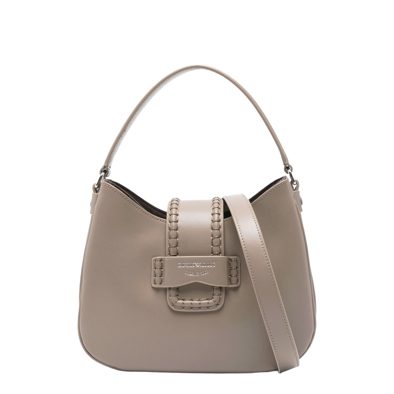 Silk & Nylon Small Leather Shoulder Bag - Image 1