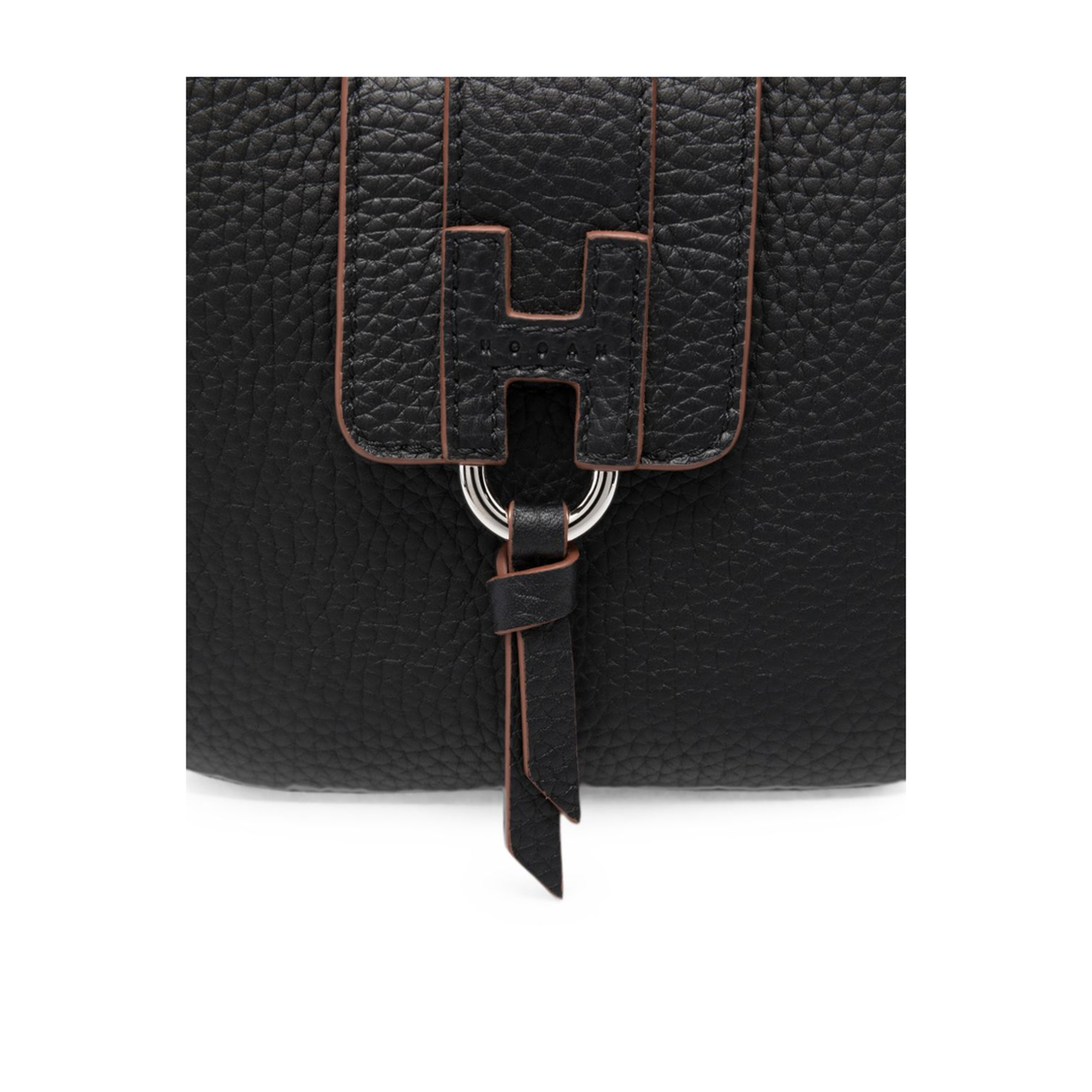 Trend Mini Calf Leather Hobo Bag - Black - Image 2