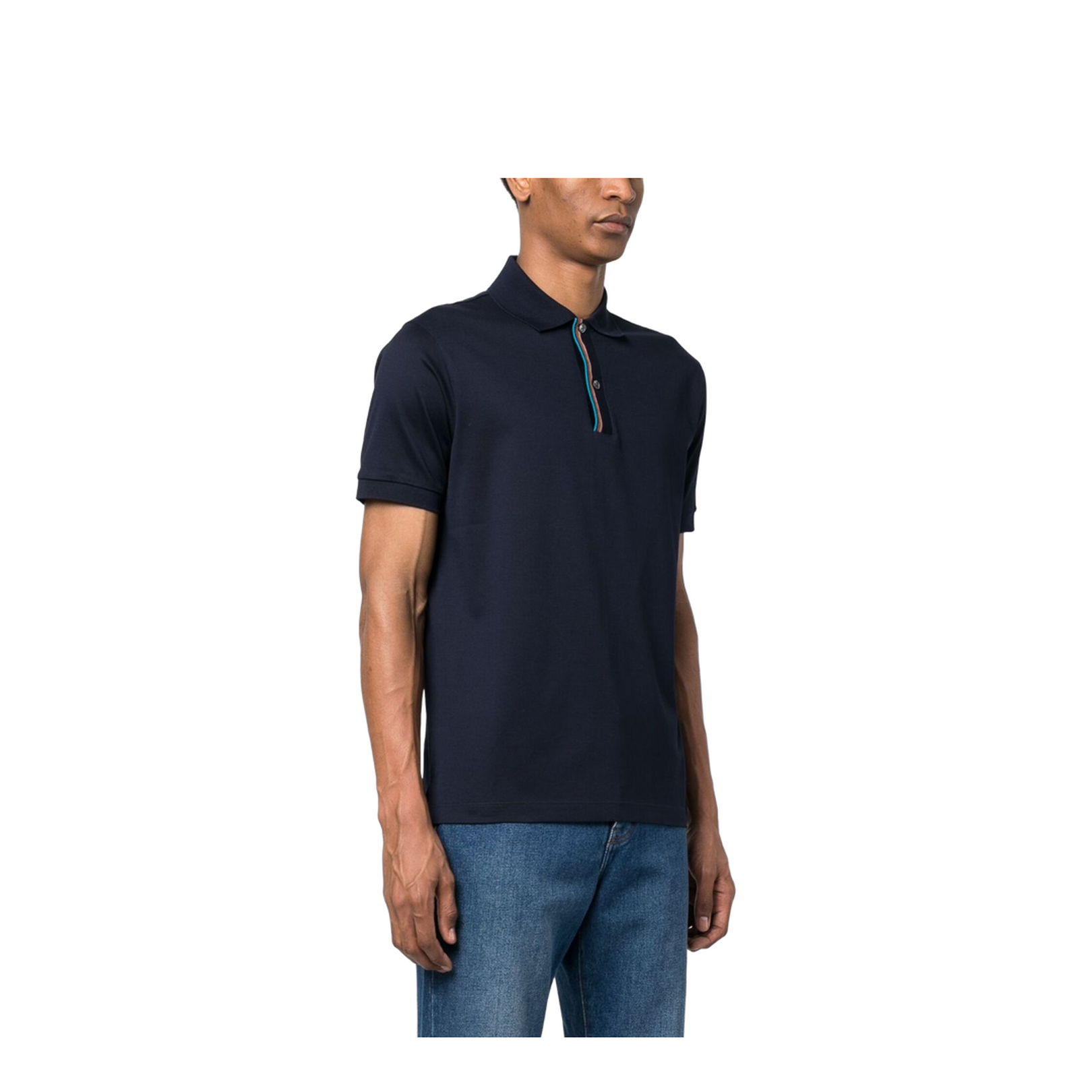 Rainbow-Stripe Cotton Polo Shirt - Image 3