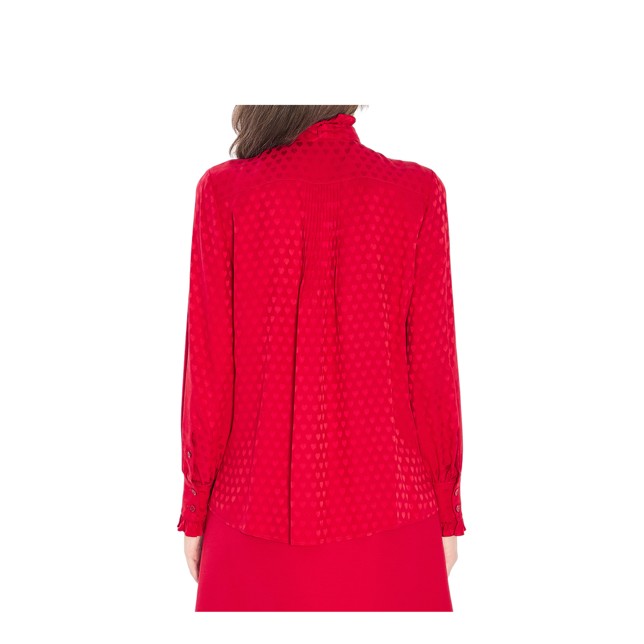 Silk Shirt Red - Image 4