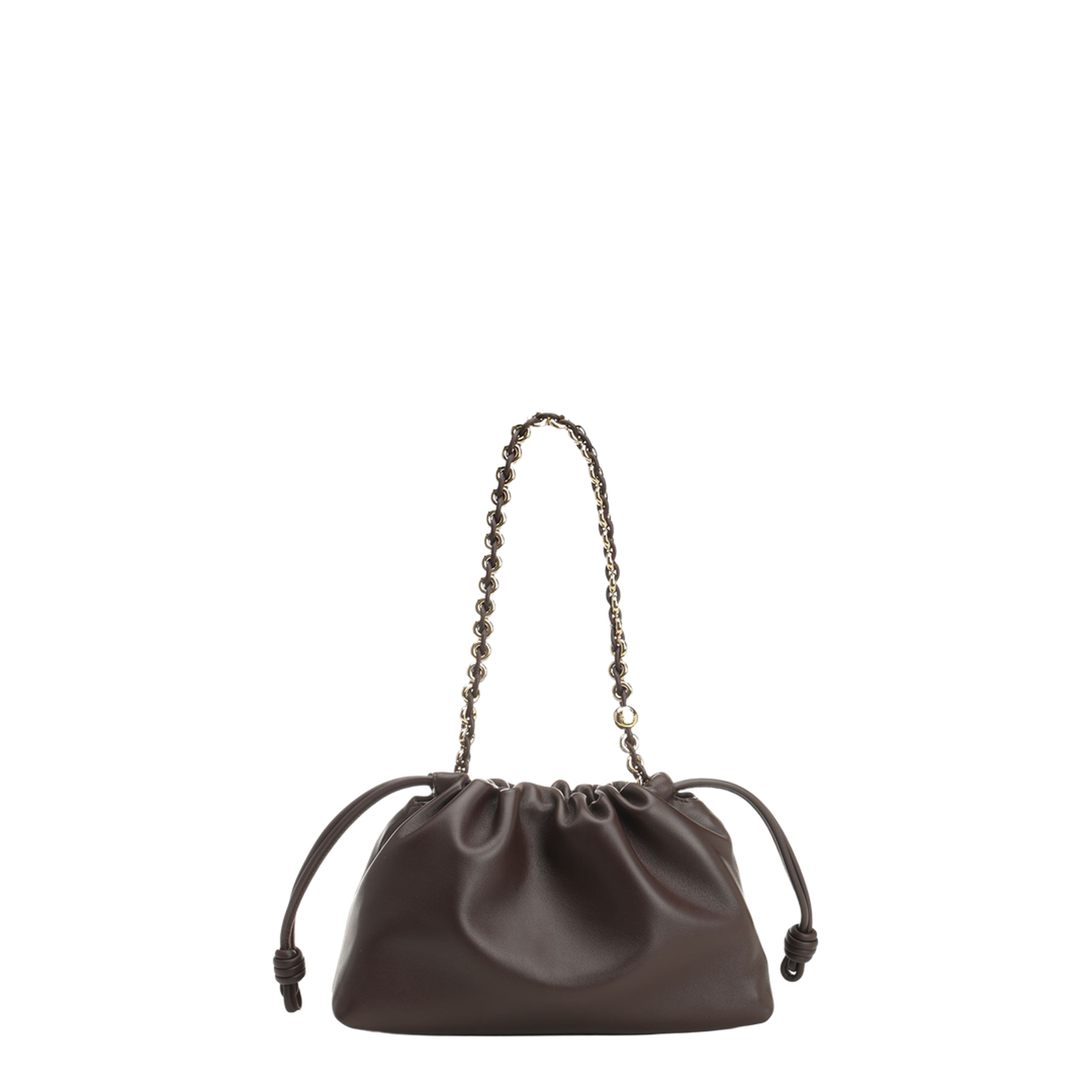 Flamenco Purse Medium Leather Shoulder Bags - Brown - Image 3