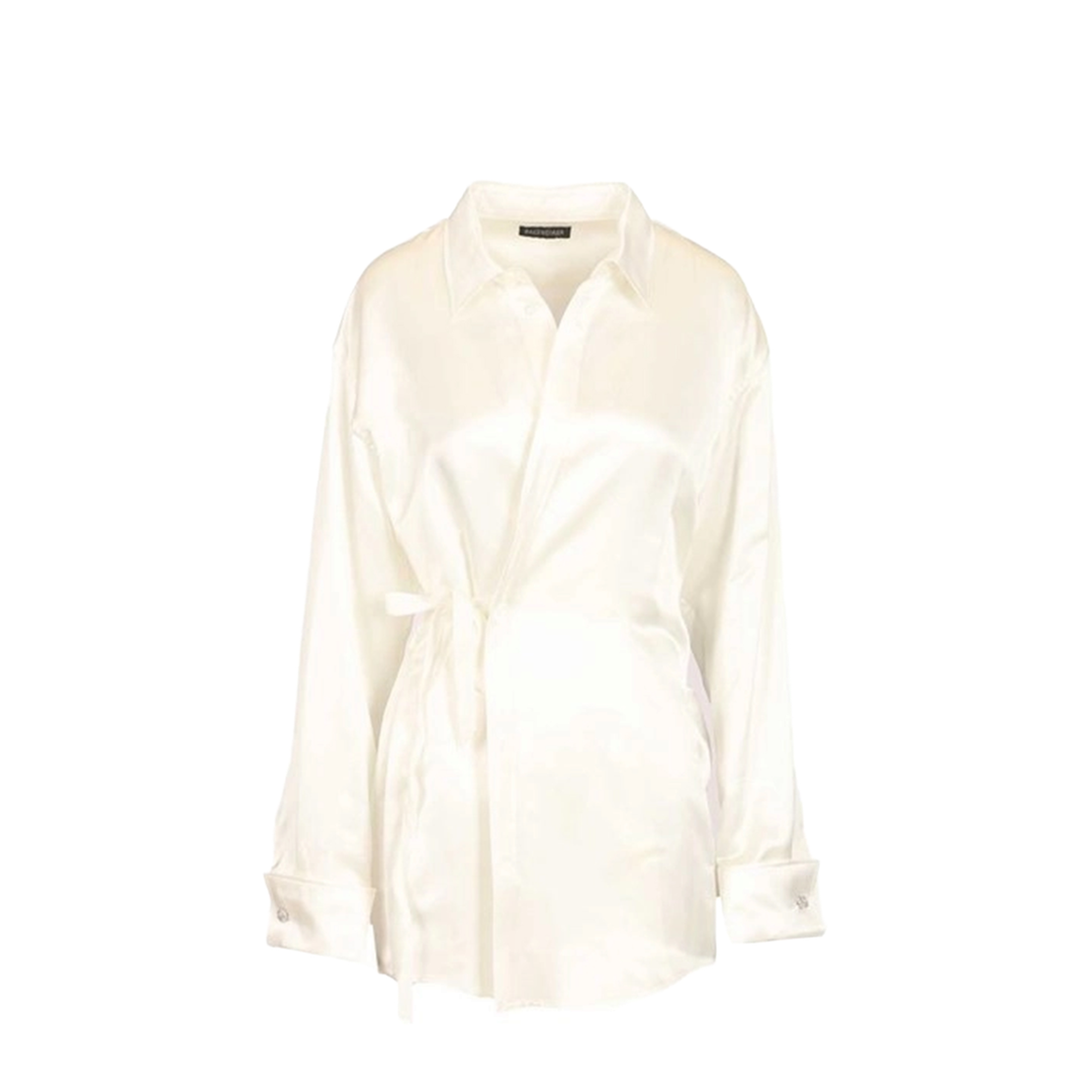 Wrap Shirt in Ivory - Image 1