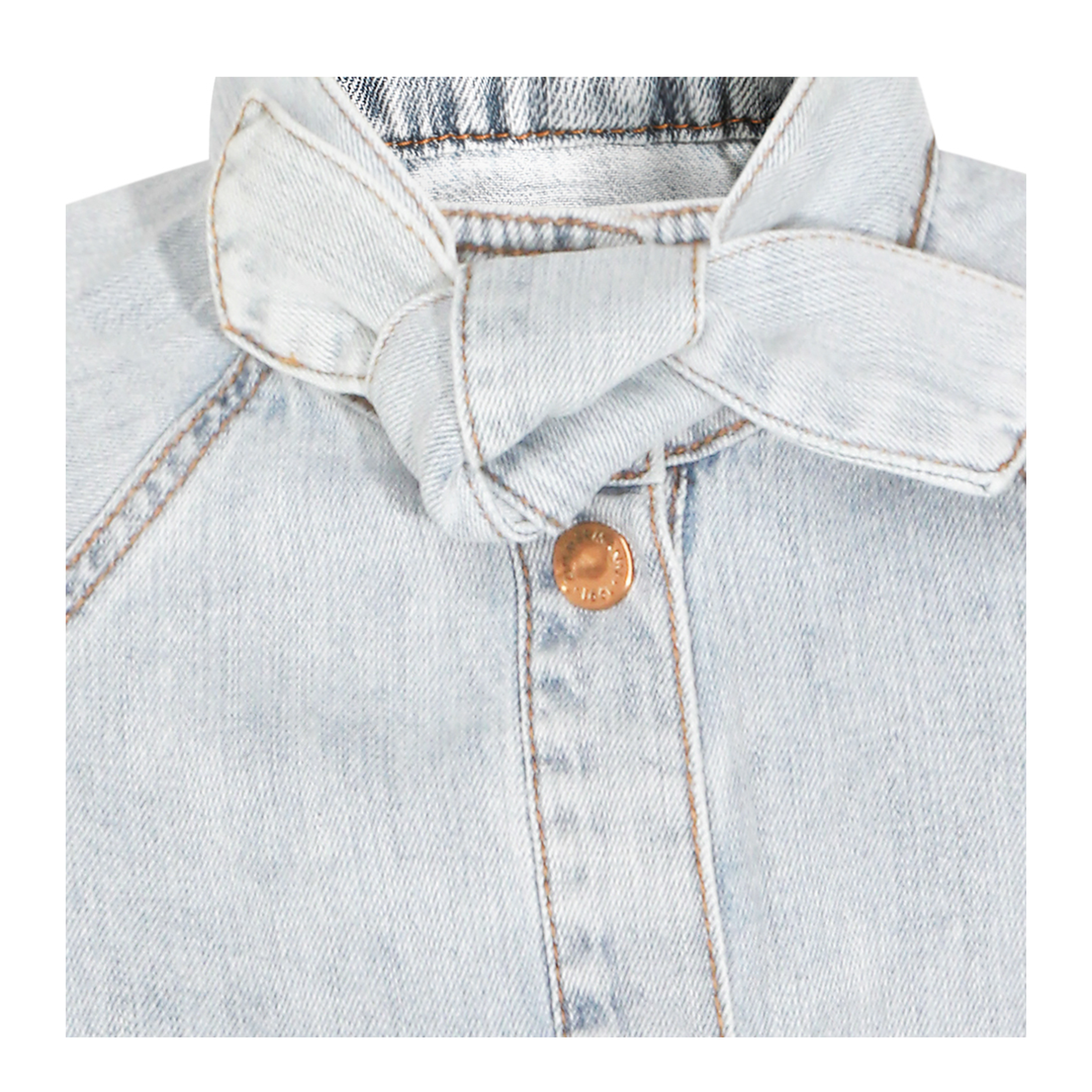 Bow-tie denim top - Image 5