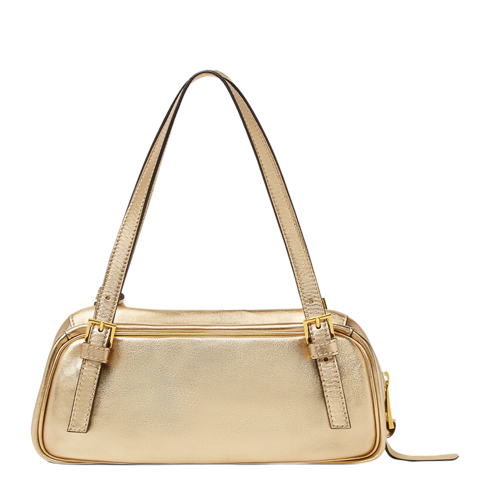 Gold-Tone Metallic Bag - Image 3