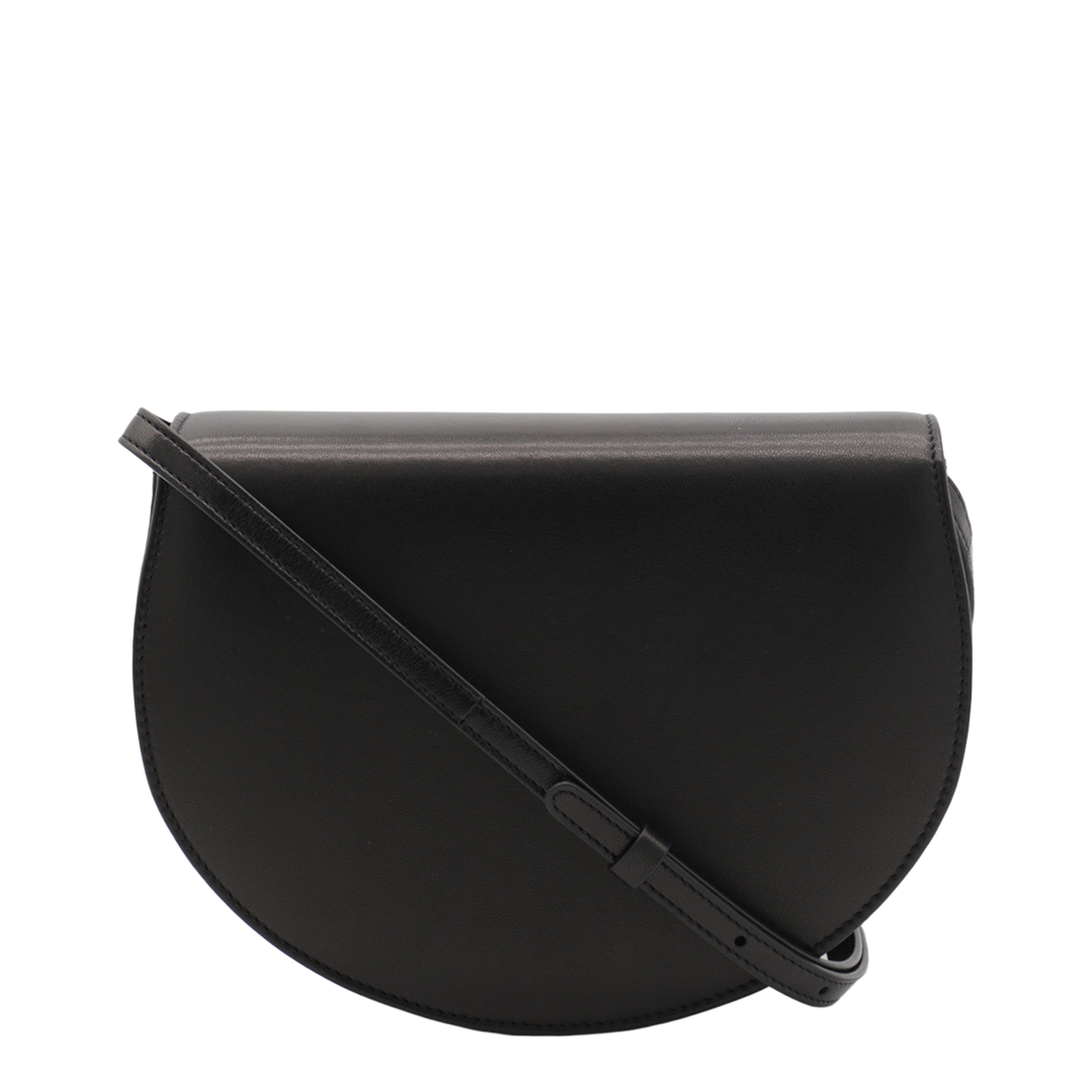 Lambskin Leather Shoulder Bag - Black - Image 1
