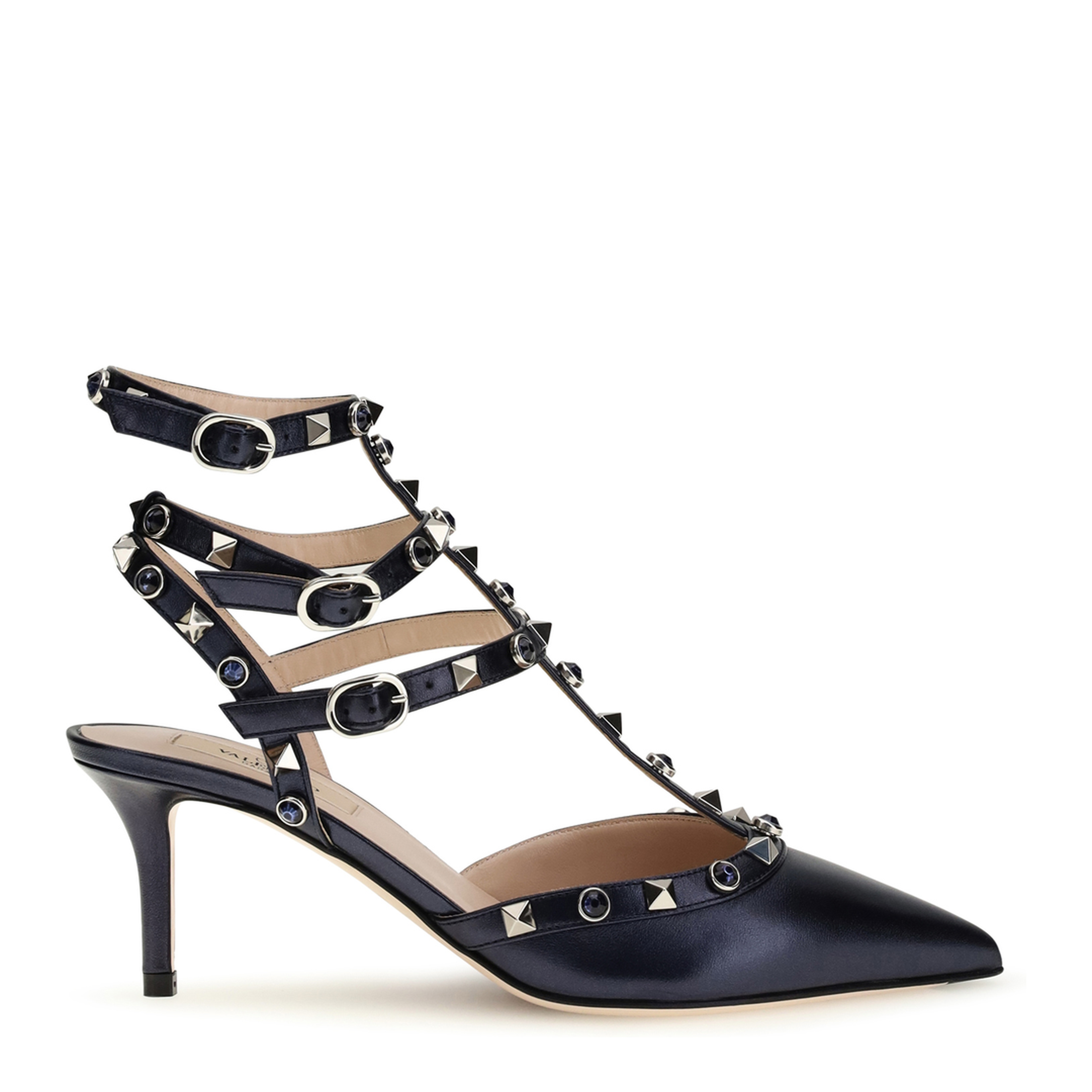 Rockstud Pumps in Laminated Leather - Image 1
