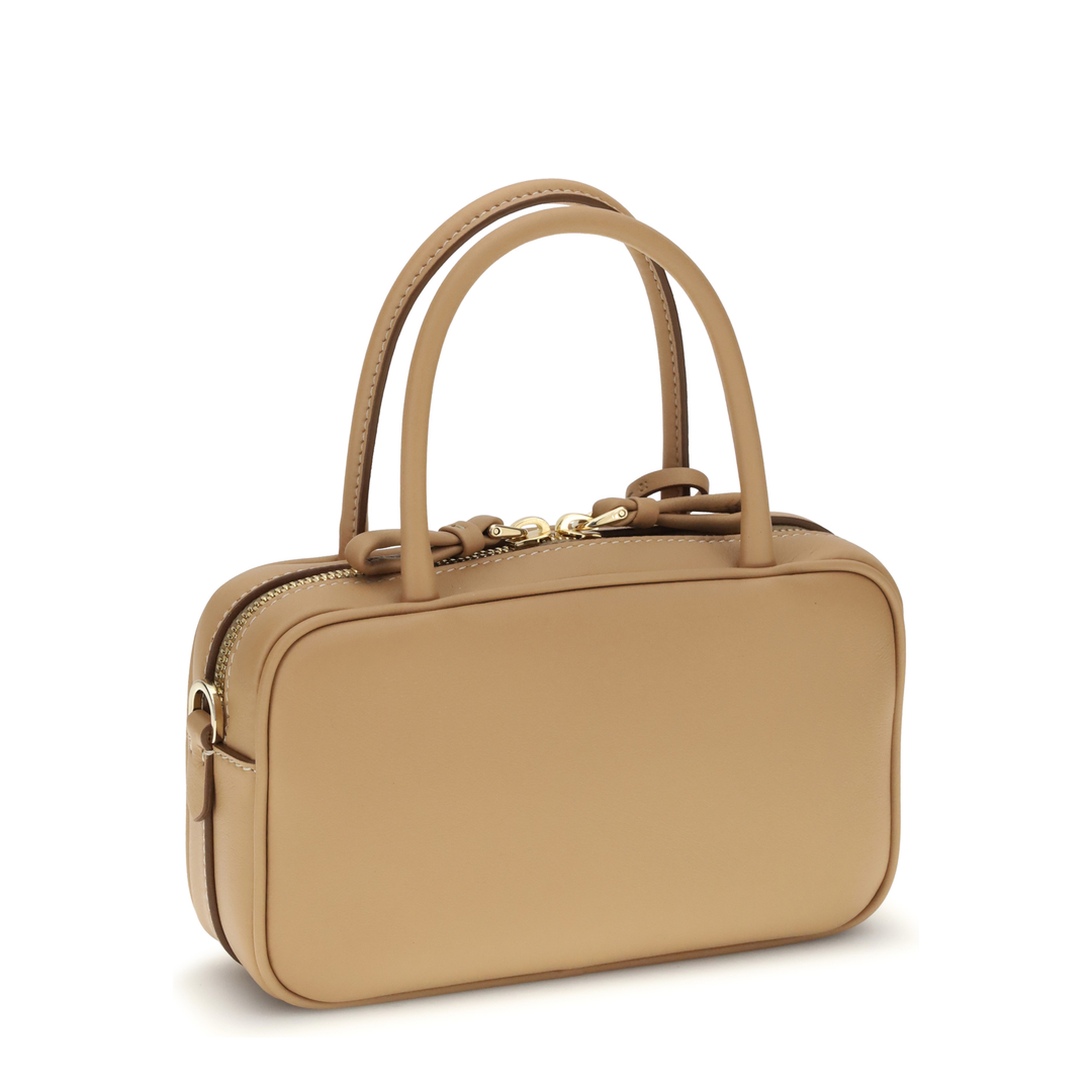 Mini Calf Leather Satchel - Light Green - Image 3