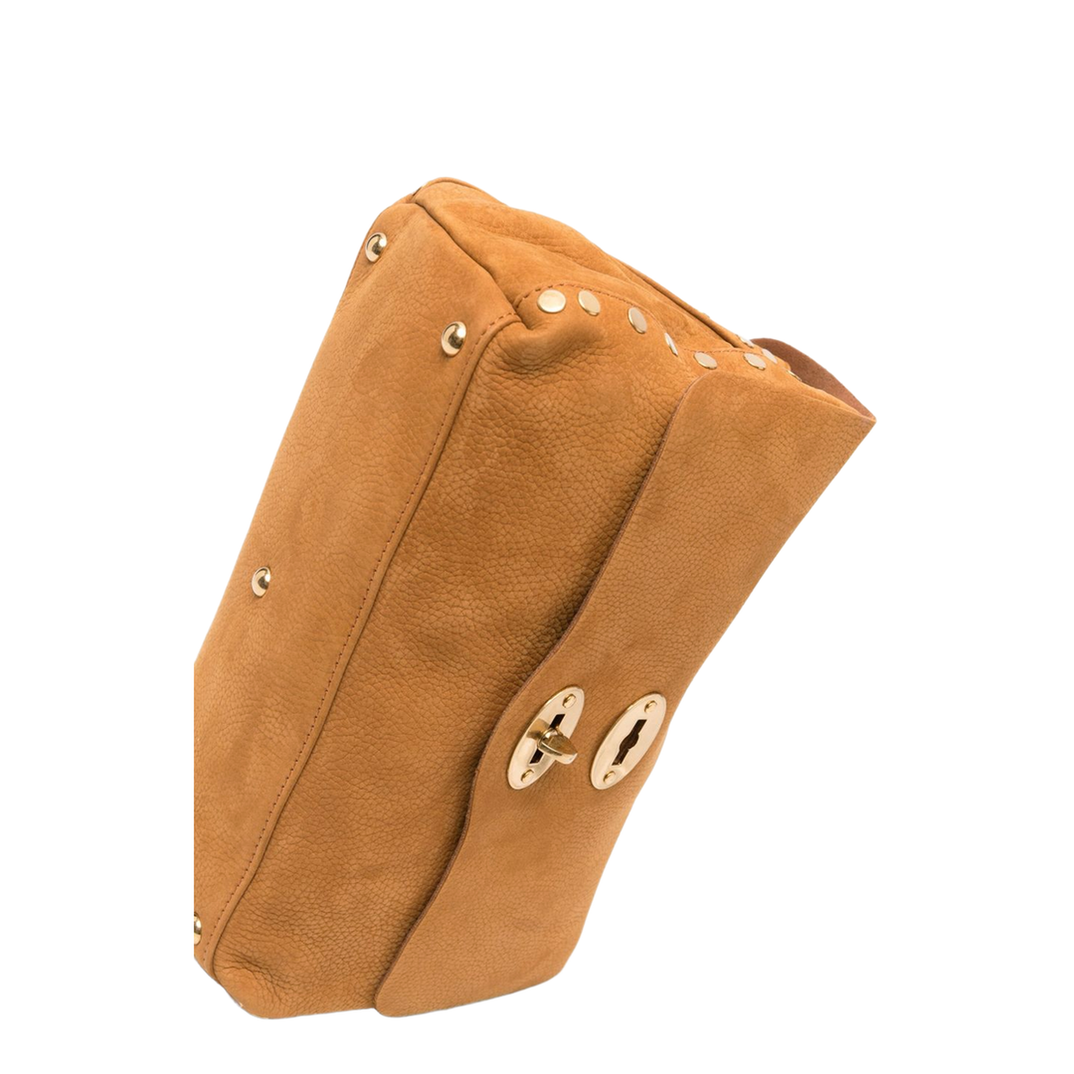 Postina Small Calf Leather Messenger Bag - Brown Brandy - Image 2