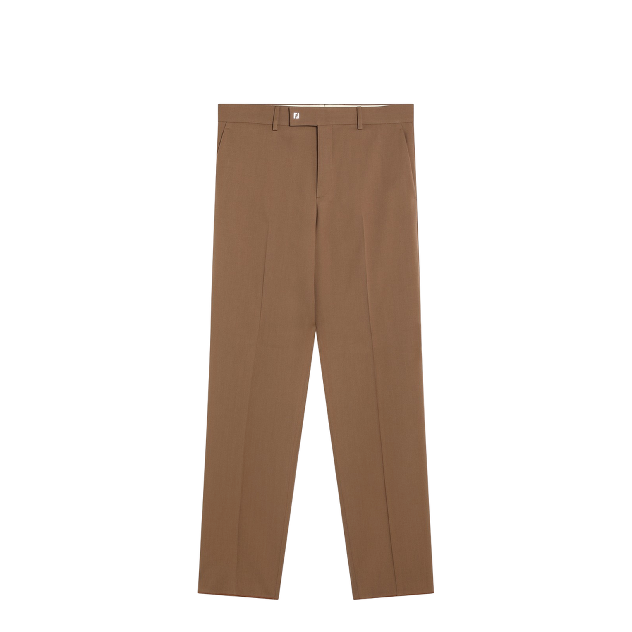 Rust Wool Trousers - Image 1