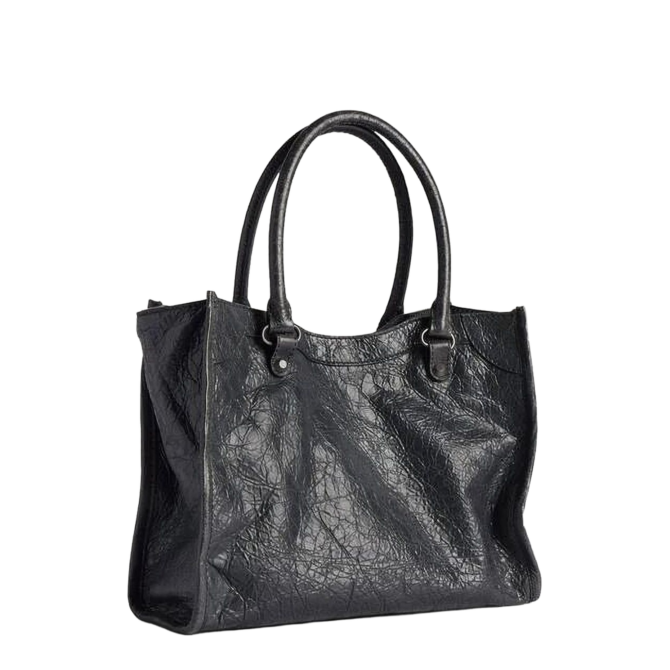 Le City Mini Arena Lambskin Tote Bag - Black - Image 3