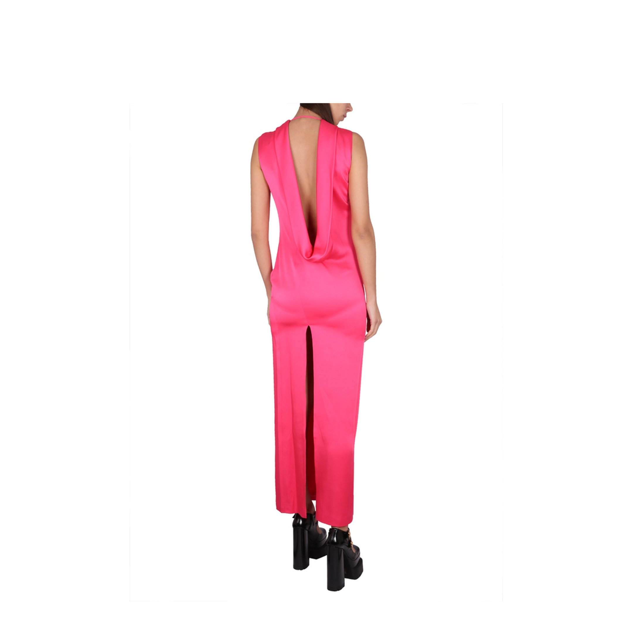 Long Dress With Ring Neckline - Image 2