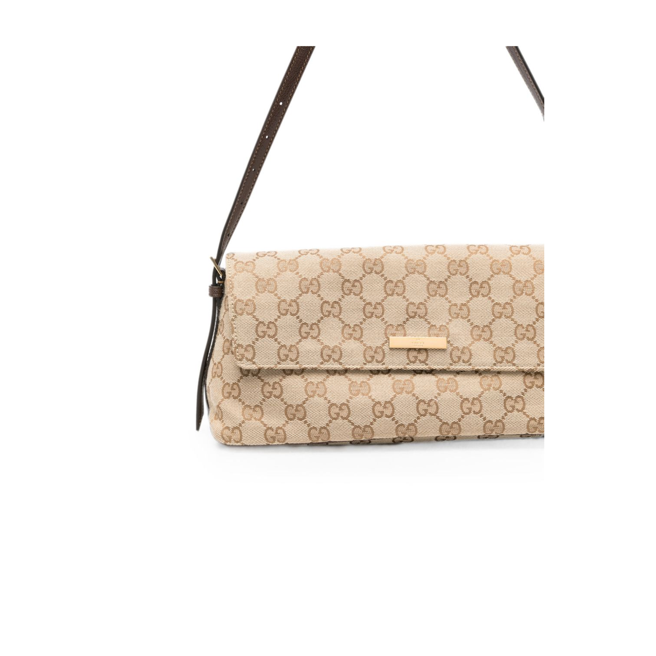 Madison Medium Canvas Shoulder Bag - Sand/Brown - Image 5
