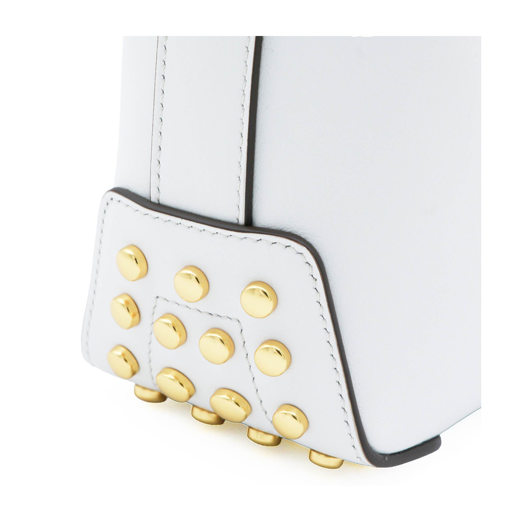 Mini Calf Leather Shoulder Bag - White - Image 7