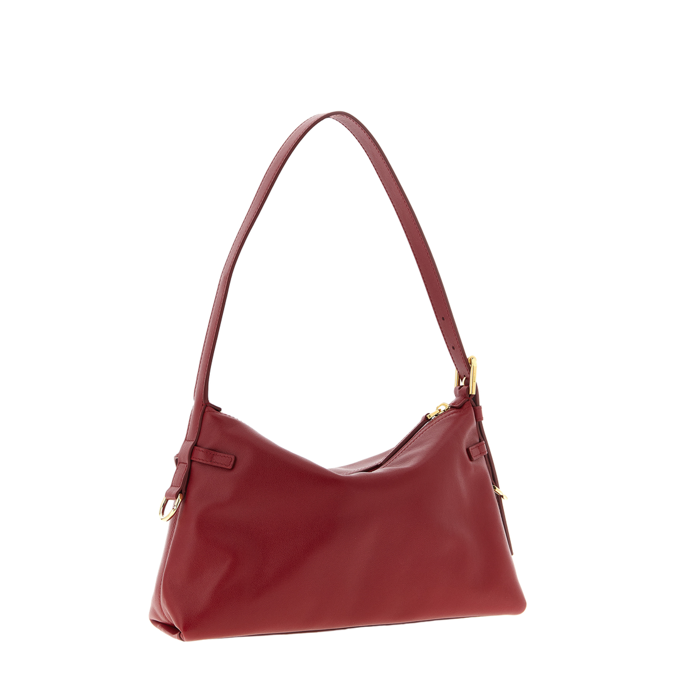 Voyou Mini Calfskin Shoulder Bag - Dark Red - Image 5