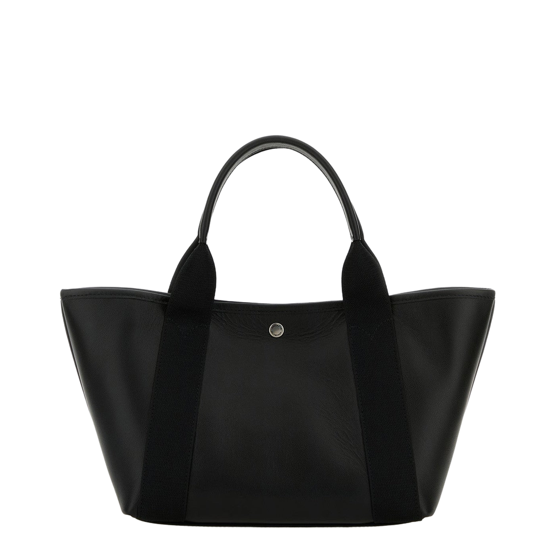 Biarritz Small Leather Shopping Bag - Black - Image 2