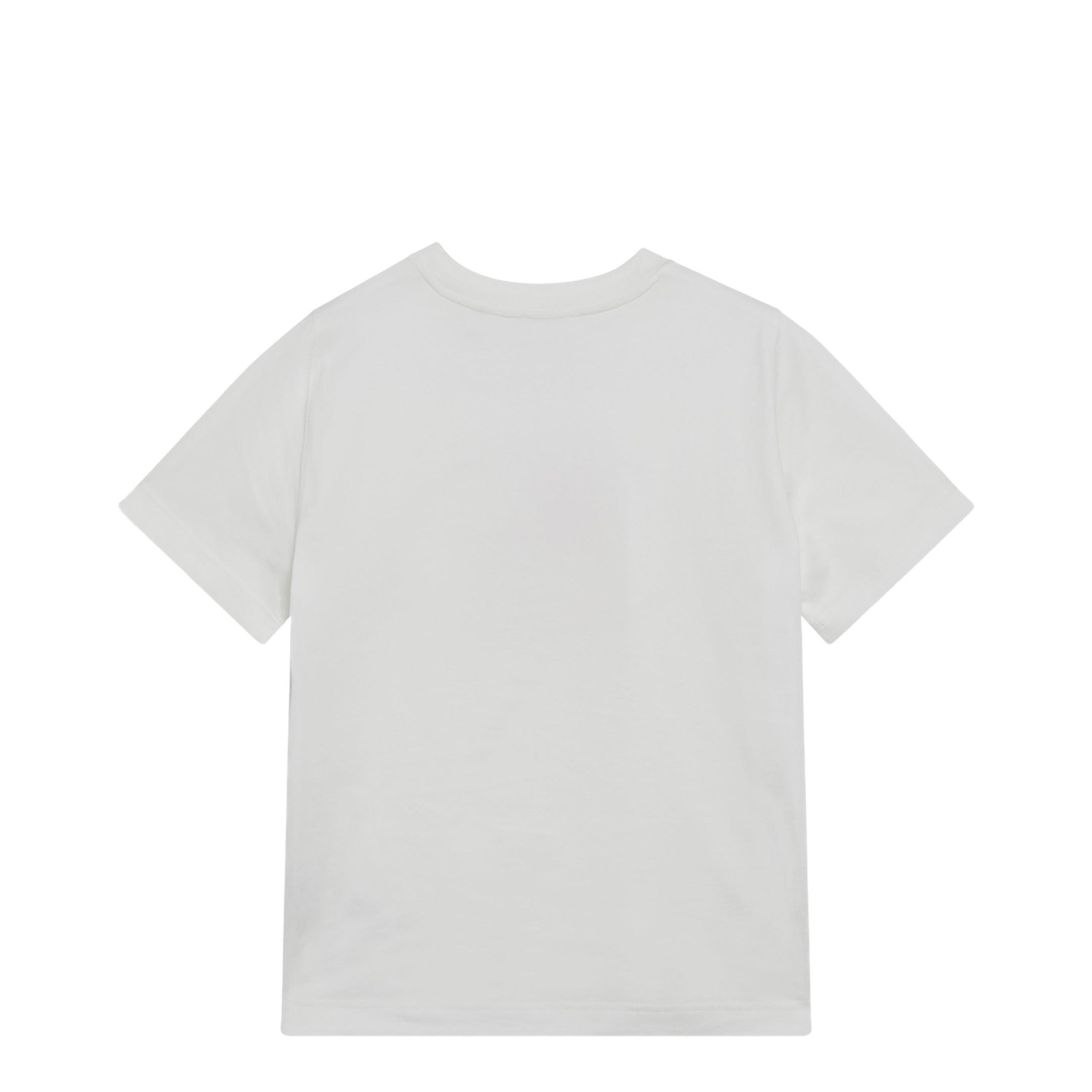 White T-shirt with Knight Stamp - Image 2