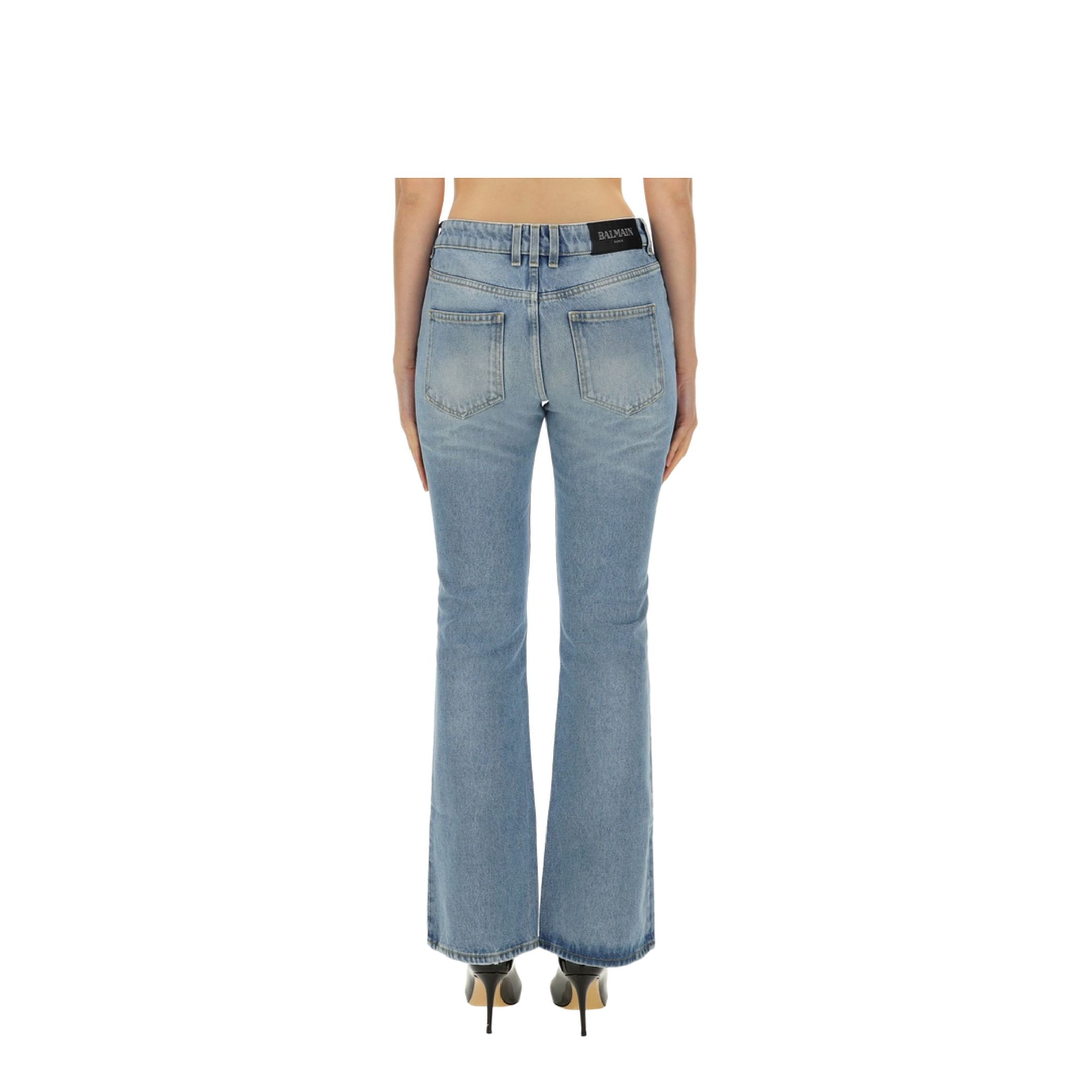 Light Blue Cotton Jeans - Image 2