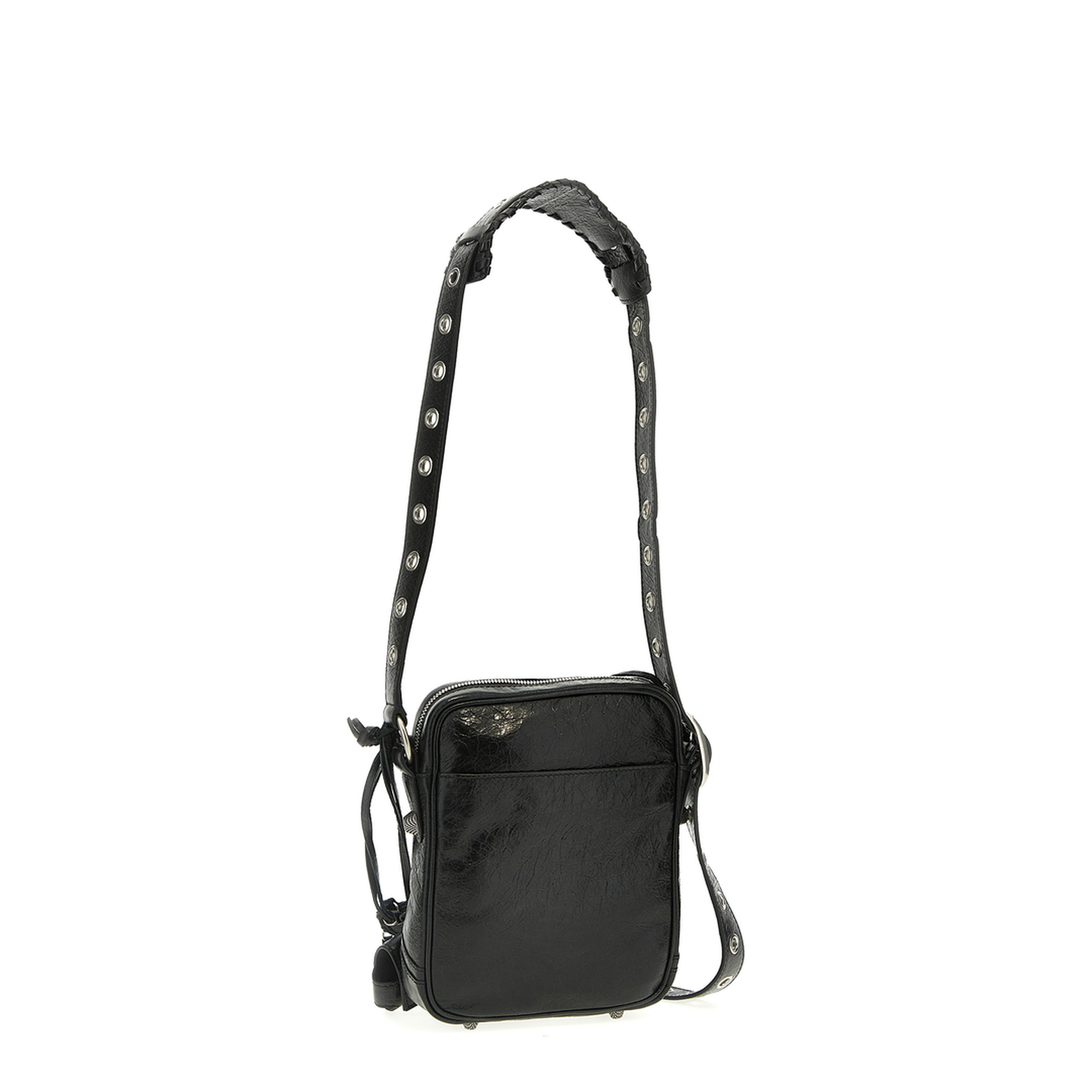 Le Cagole Arena Lambskin Crossbody - Black - Image 2