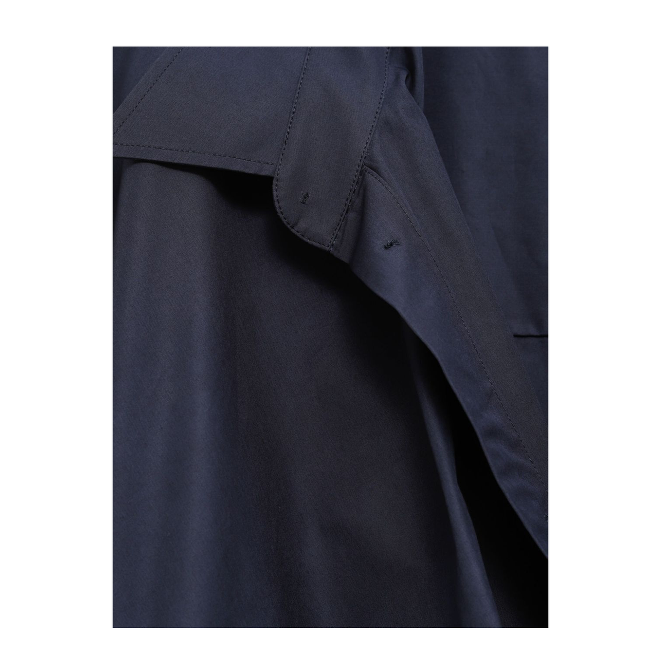 Elasticated Waistband Cotton Shirt Mini Dress - Image 3