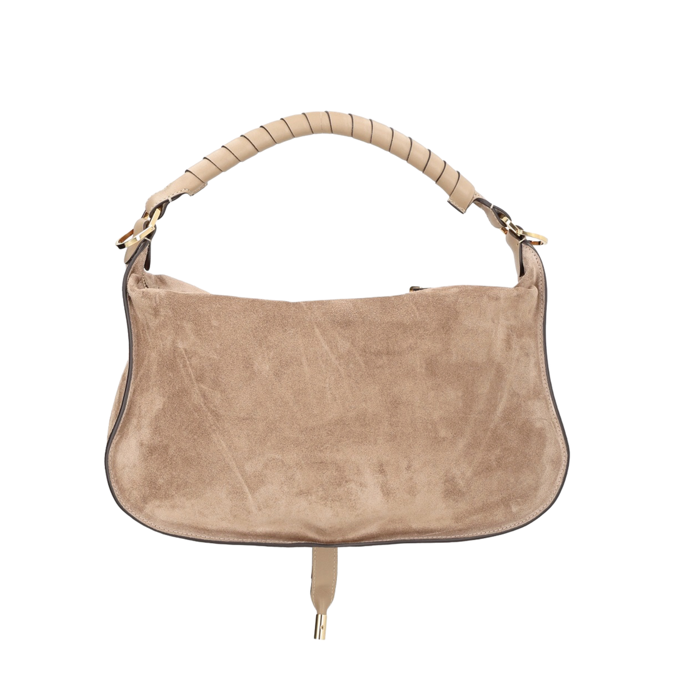 Marcie Small Suede Calfskin Shoulder Bag - Blushy Brown - Image 2