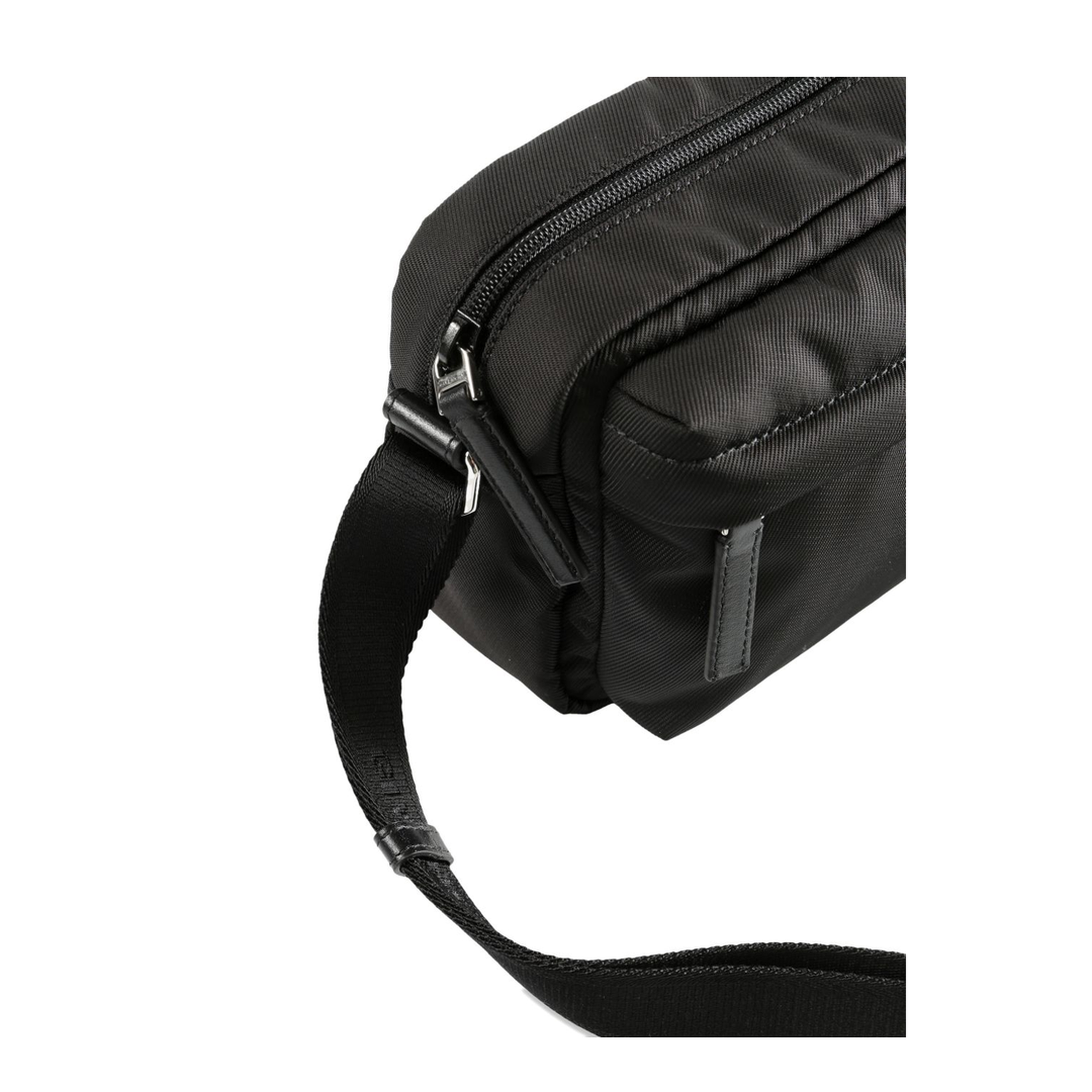 Essential U Nylon Crossbody Bag - Black - Image 2