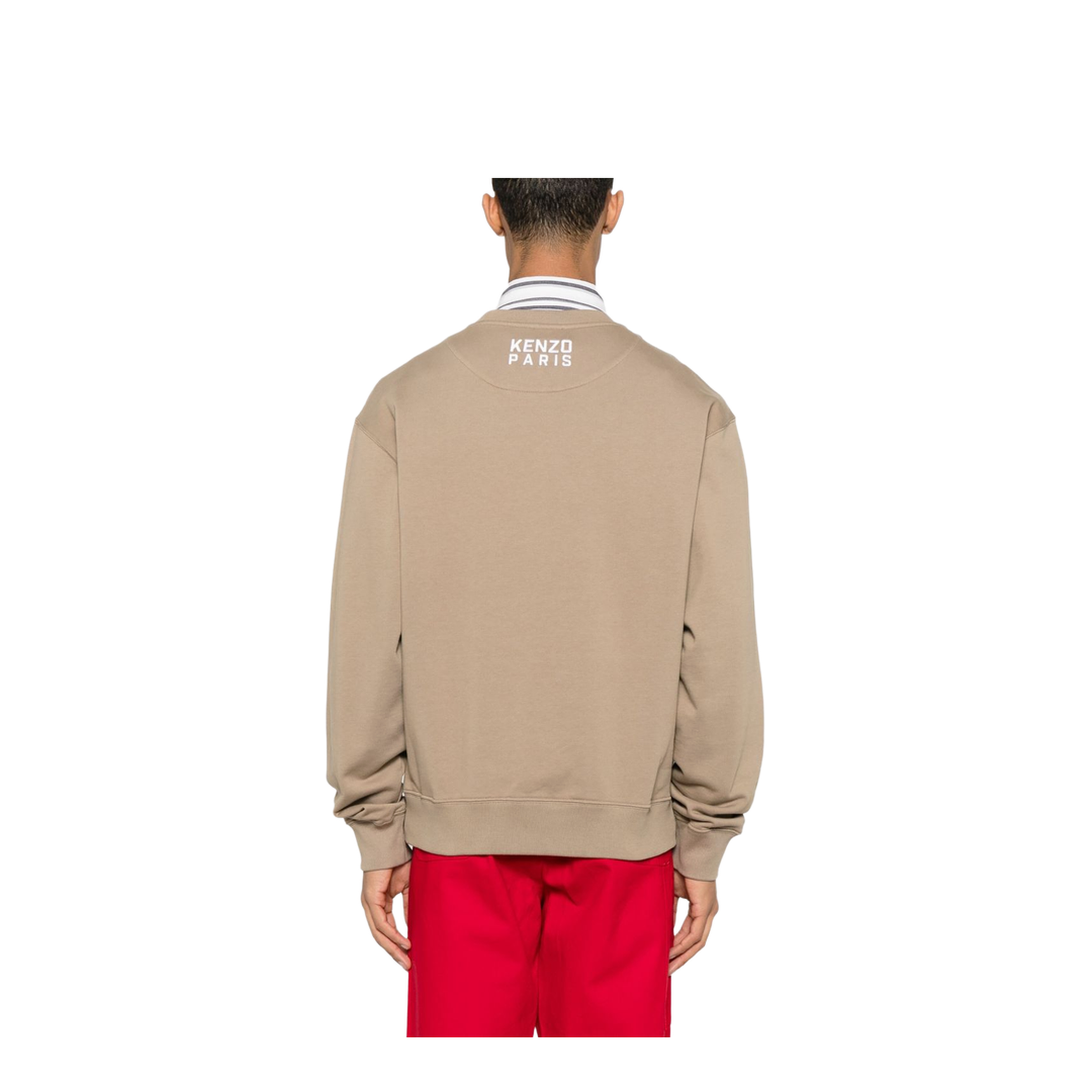 Happy Tiger Embroidered Sweatshirt in Cotton - Image 4