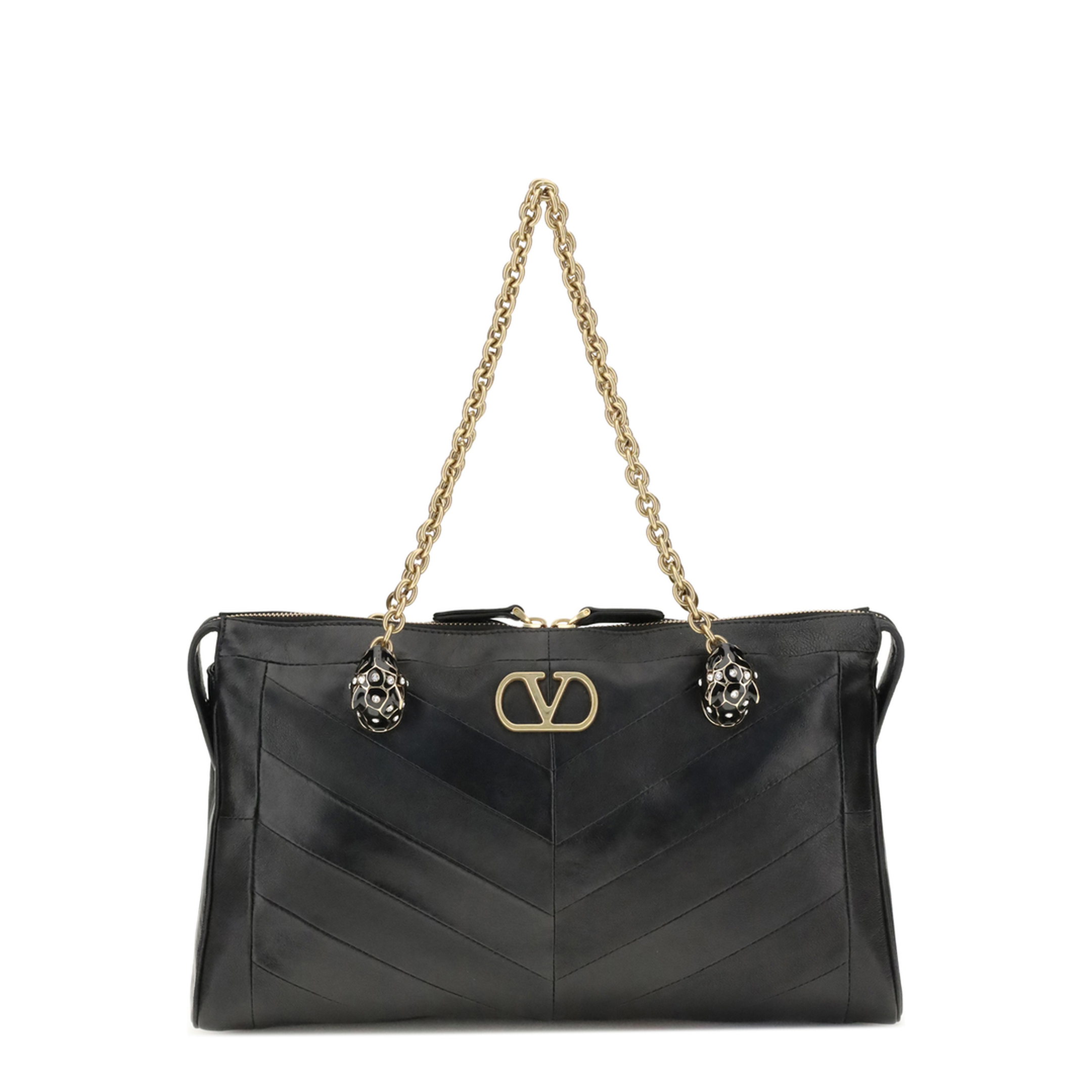 Panthea Chevron Medium Shoulder Bag - Image 1