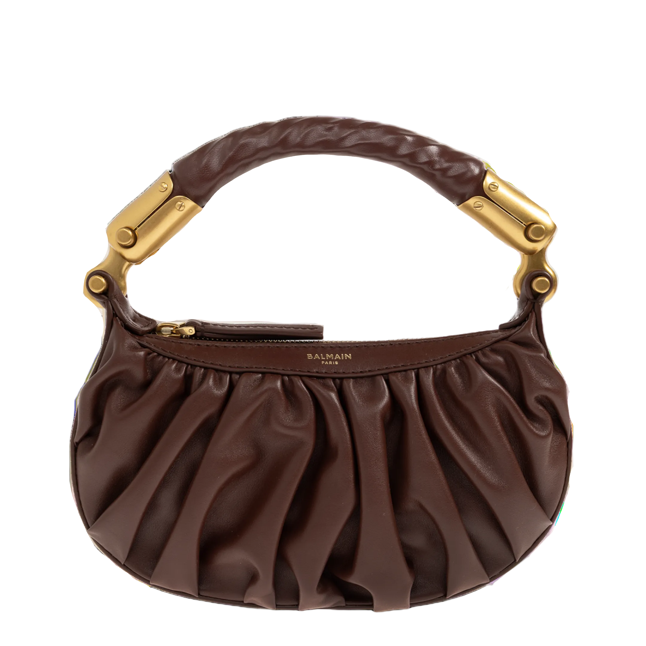 Ébène Mini Calfskin Bag - Burgundy - Image 1