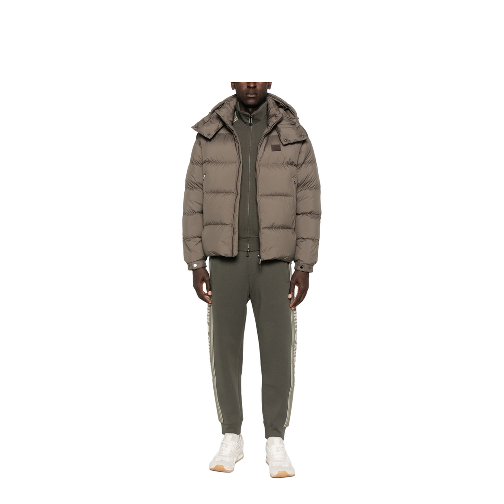 Water-repellent, quilted ripstop nylon hooded down jacket - Image 2