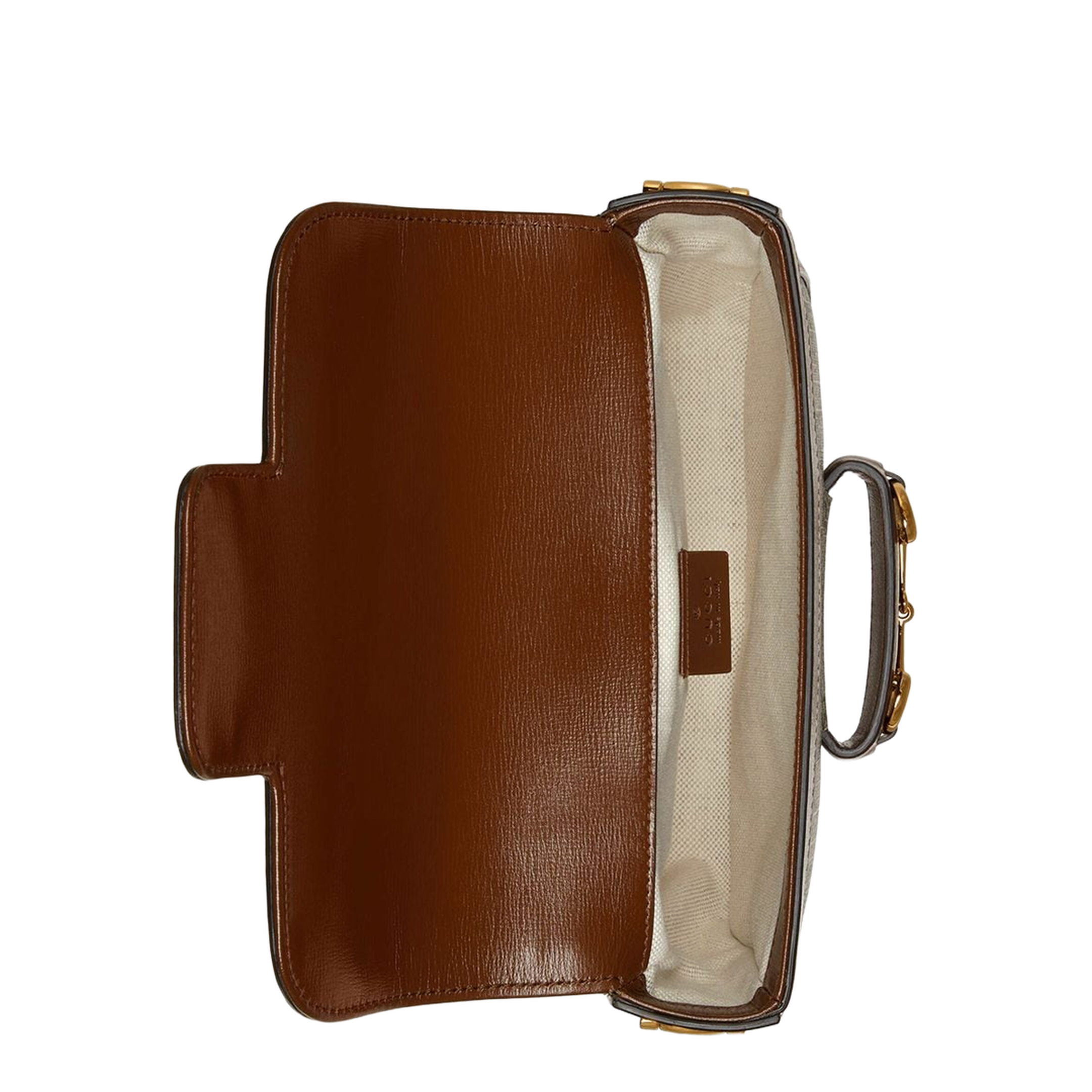 Horsebit 1955 Small Leather Shoulder Bag - Brown - Image 5