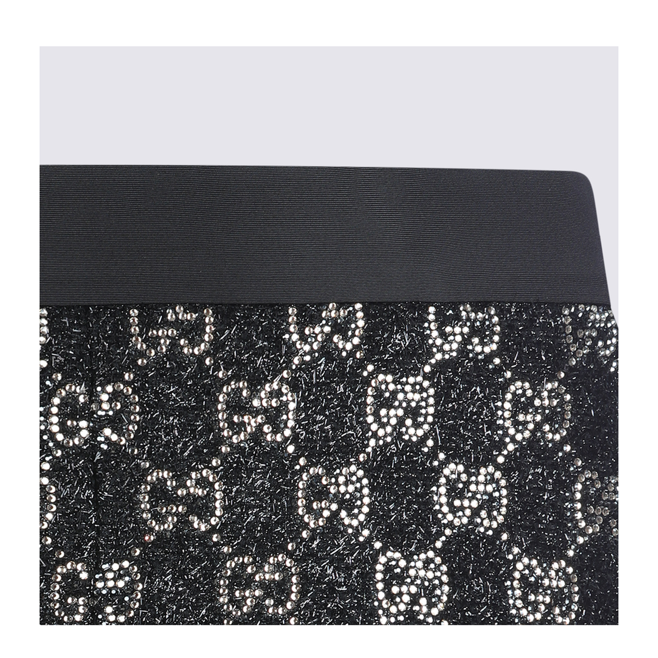 Embroidered Wool Tweed Lamé Shorts - Image 5