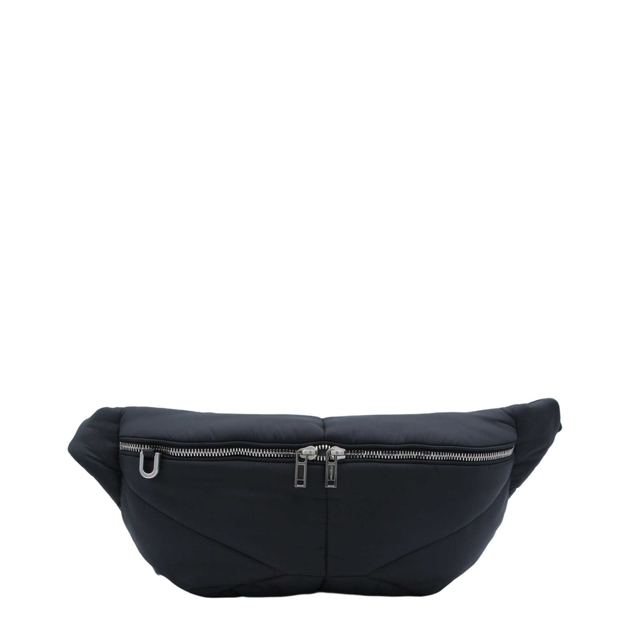 Bumbag Quilted Nylon Belt Bag - Black - Image 4