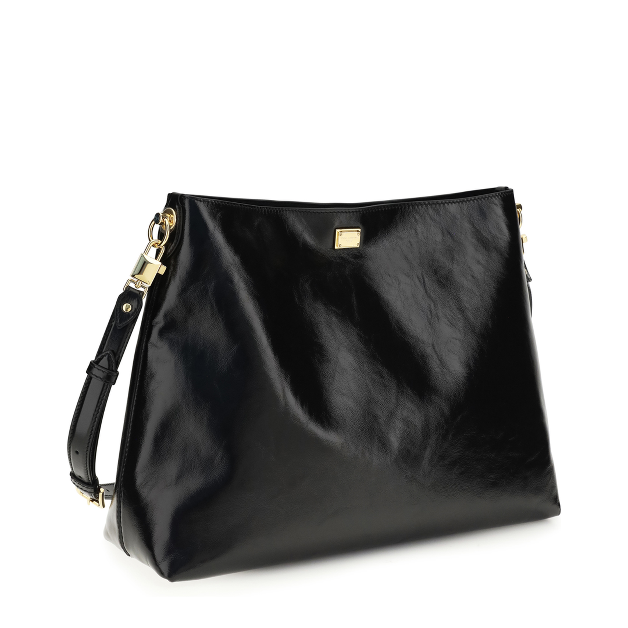 Vittoria Large Calfskin Shoulder Bag - Black - Image 3