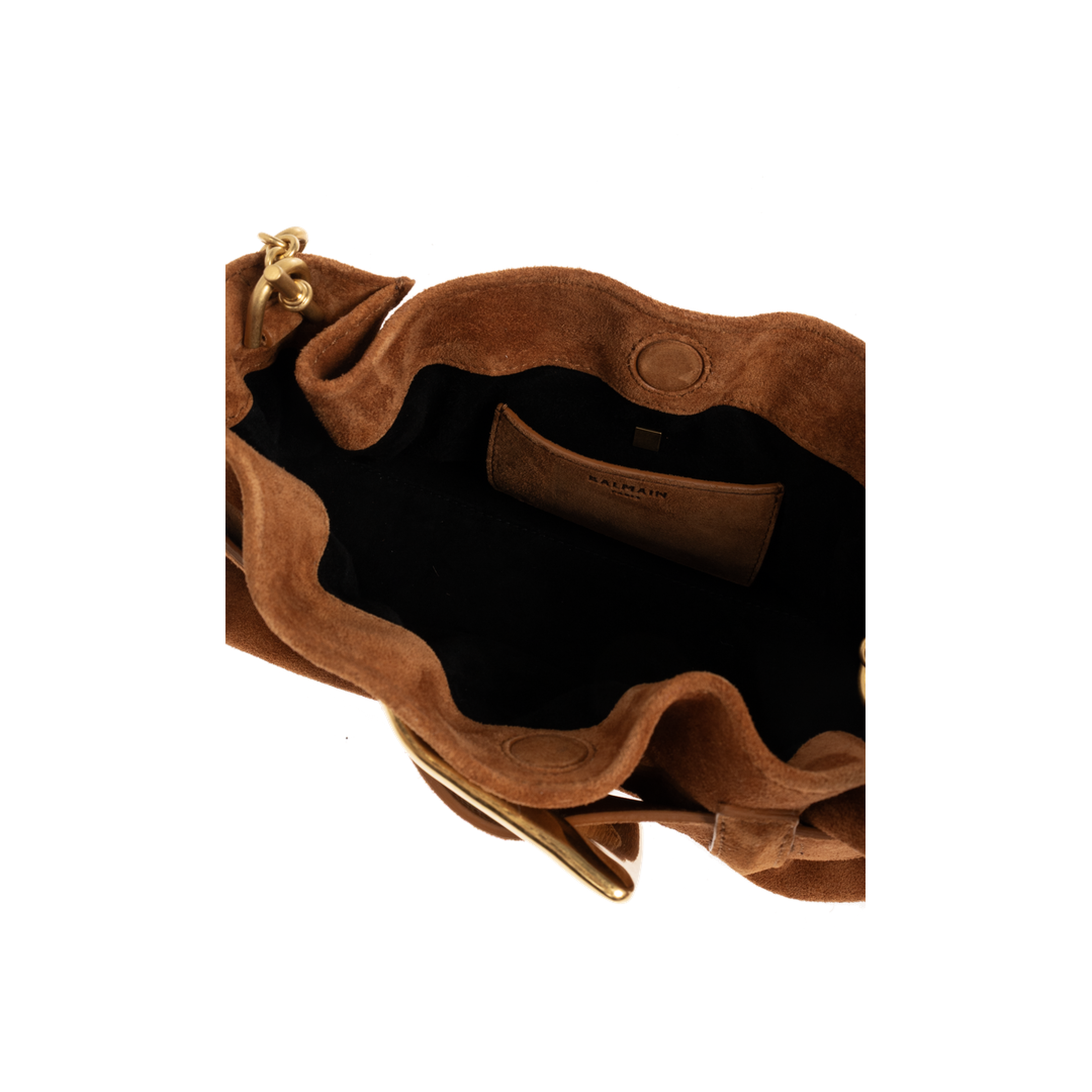 Anthem Mini Suede Leather Bag - Brown - Image 5