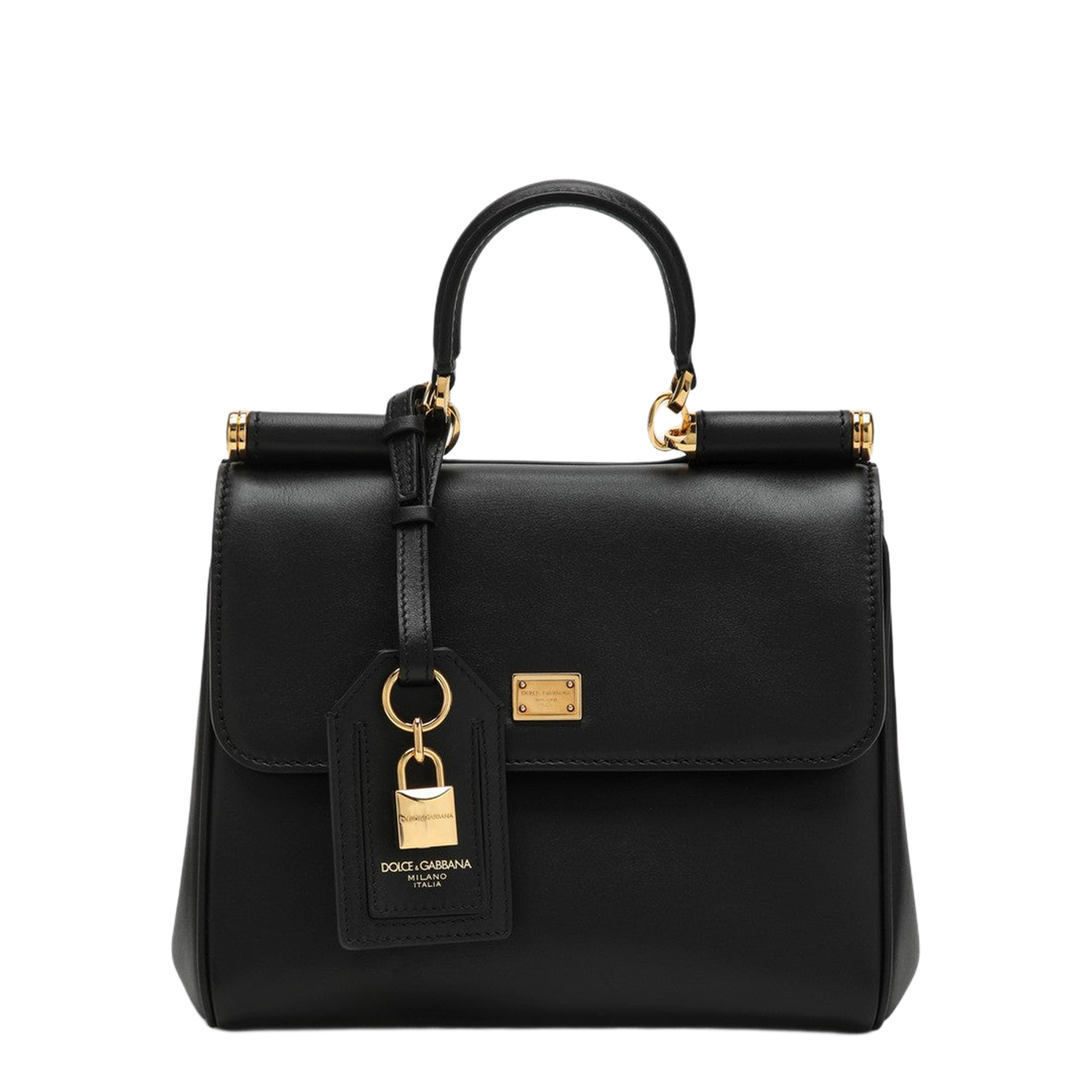 My Sicily Small Calfskin Handbag - Black - Image 1