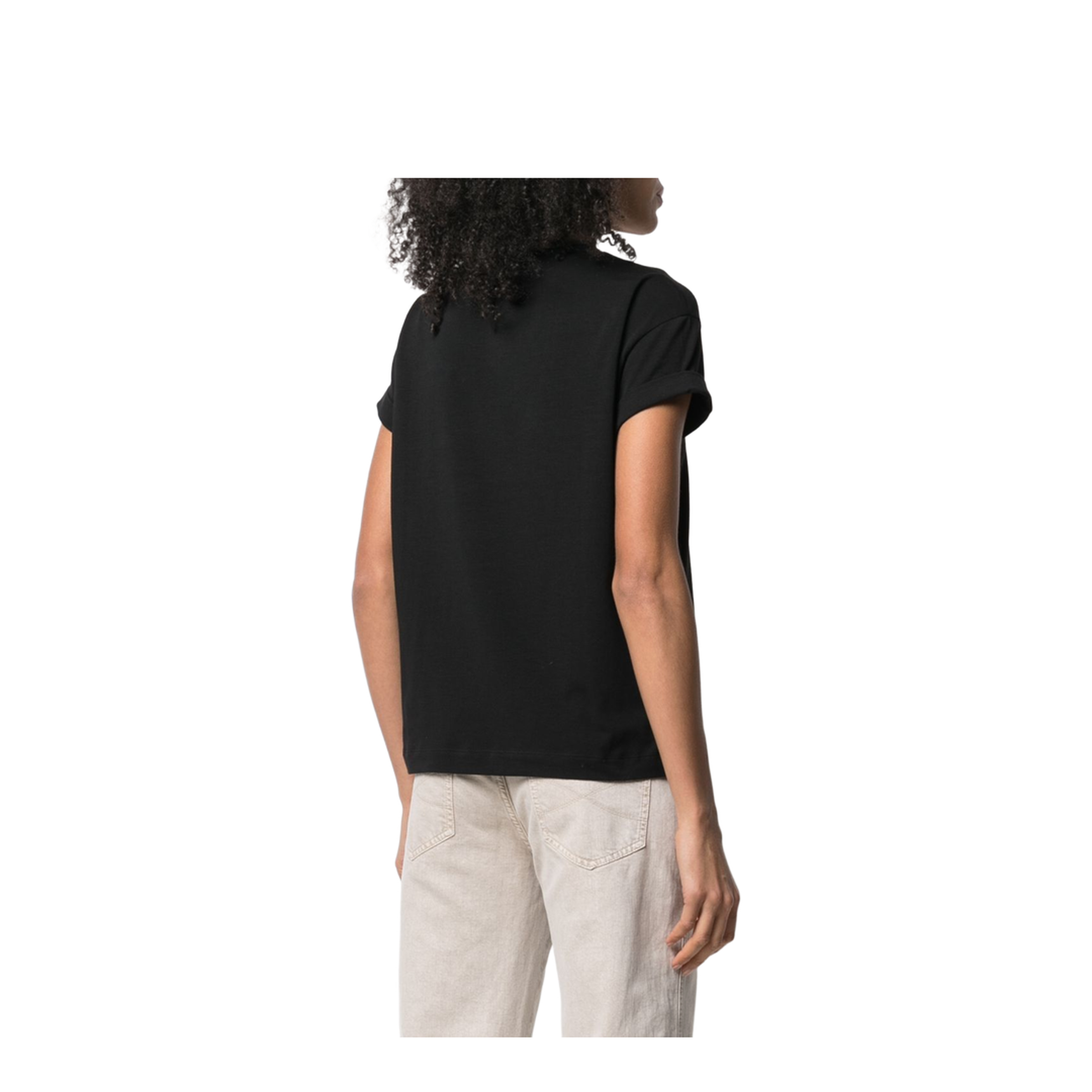 Monili-Detailed Cotton T-Shirt - Image 4