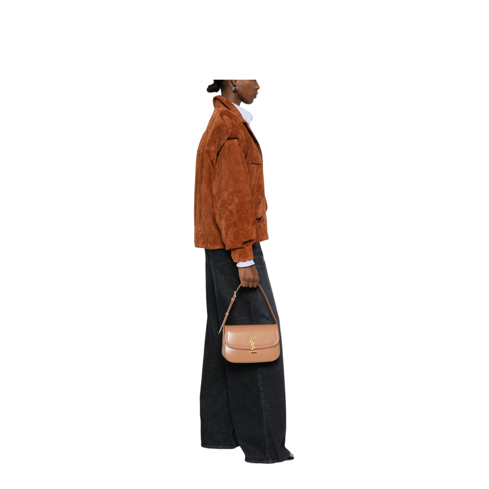 Solferino Medium Leather Shoulder Bags - Brown - Image 3