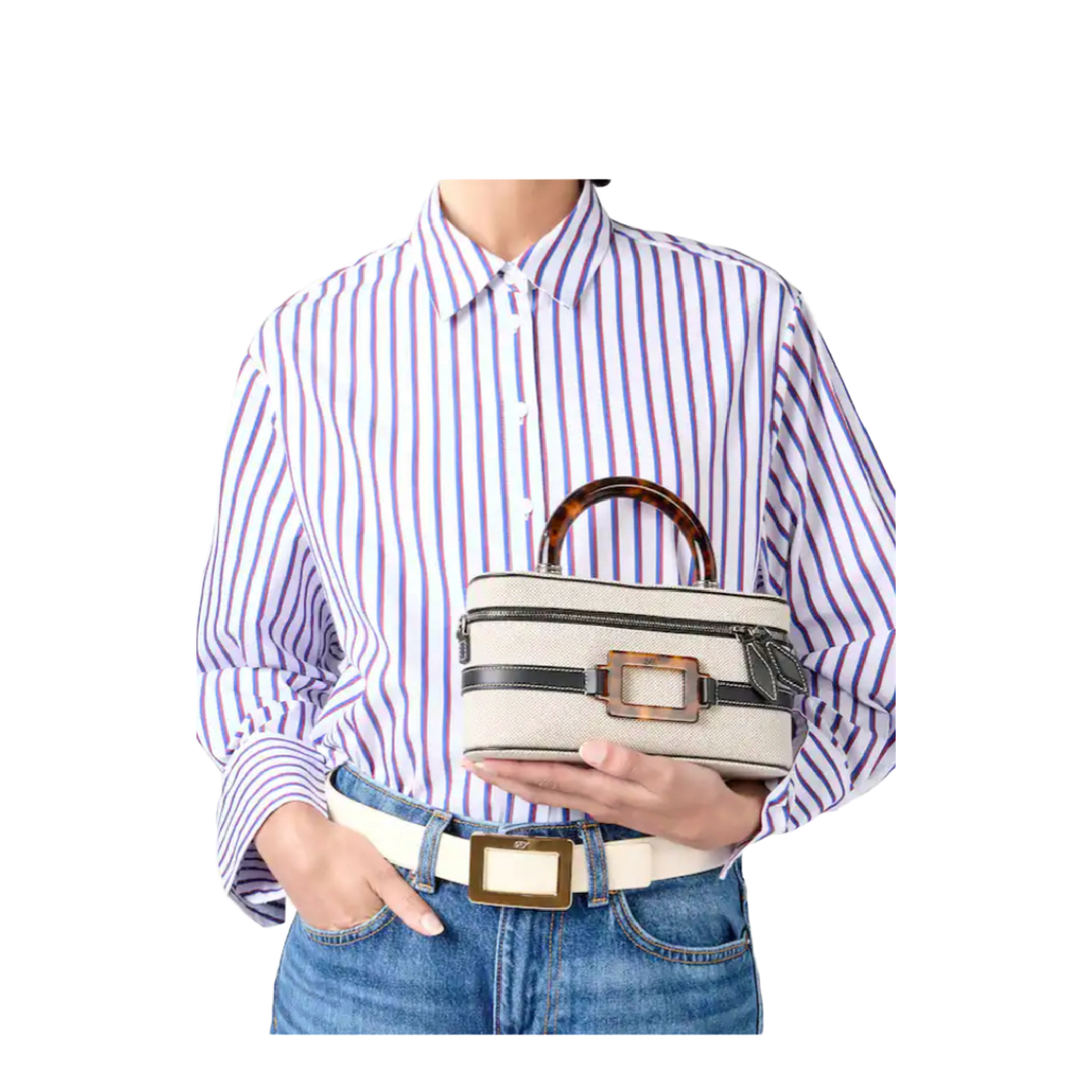 Vanity Belle Vivier Mini Bag Canvas - Image 5